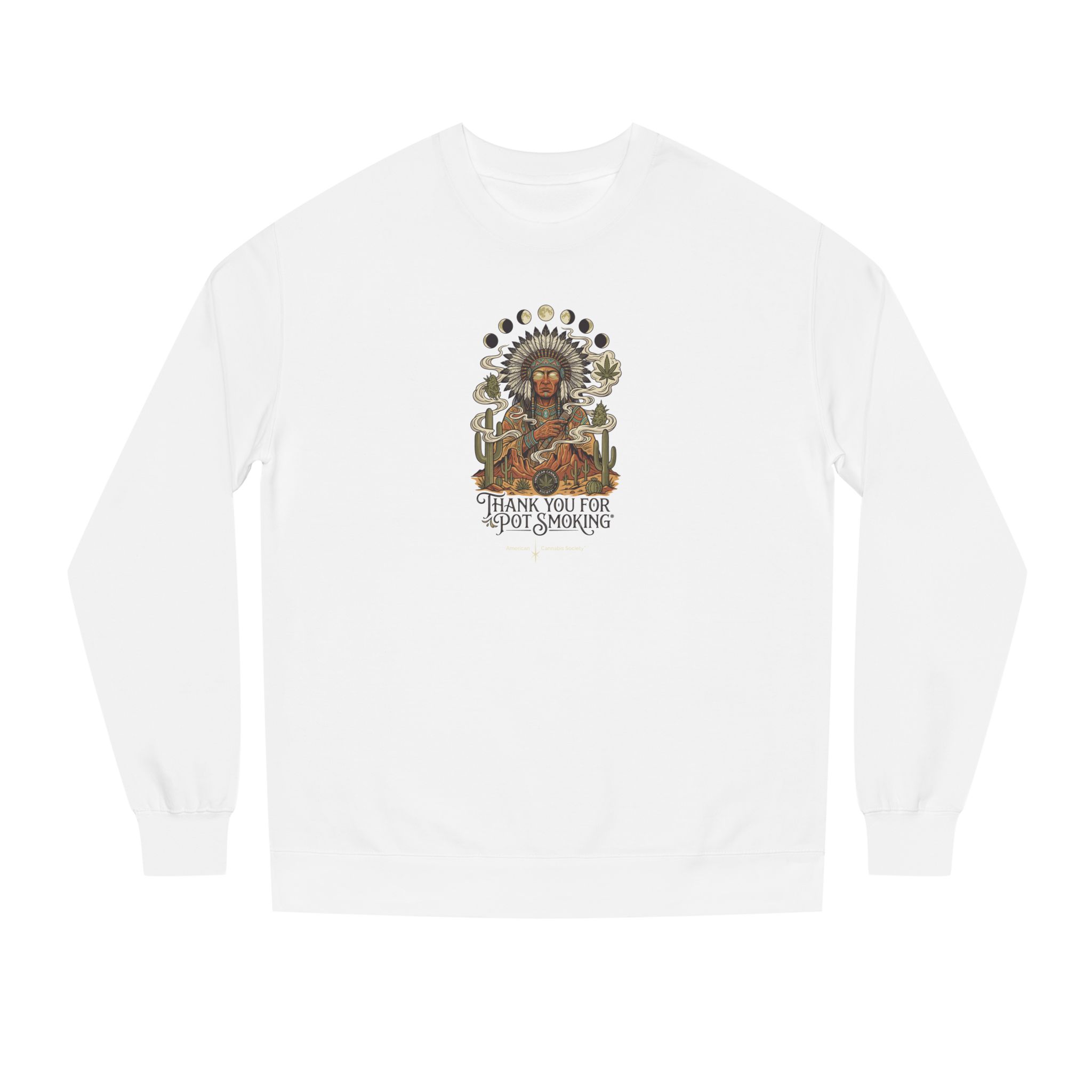 Desert Chief Crew Neck Sweatshirt – White