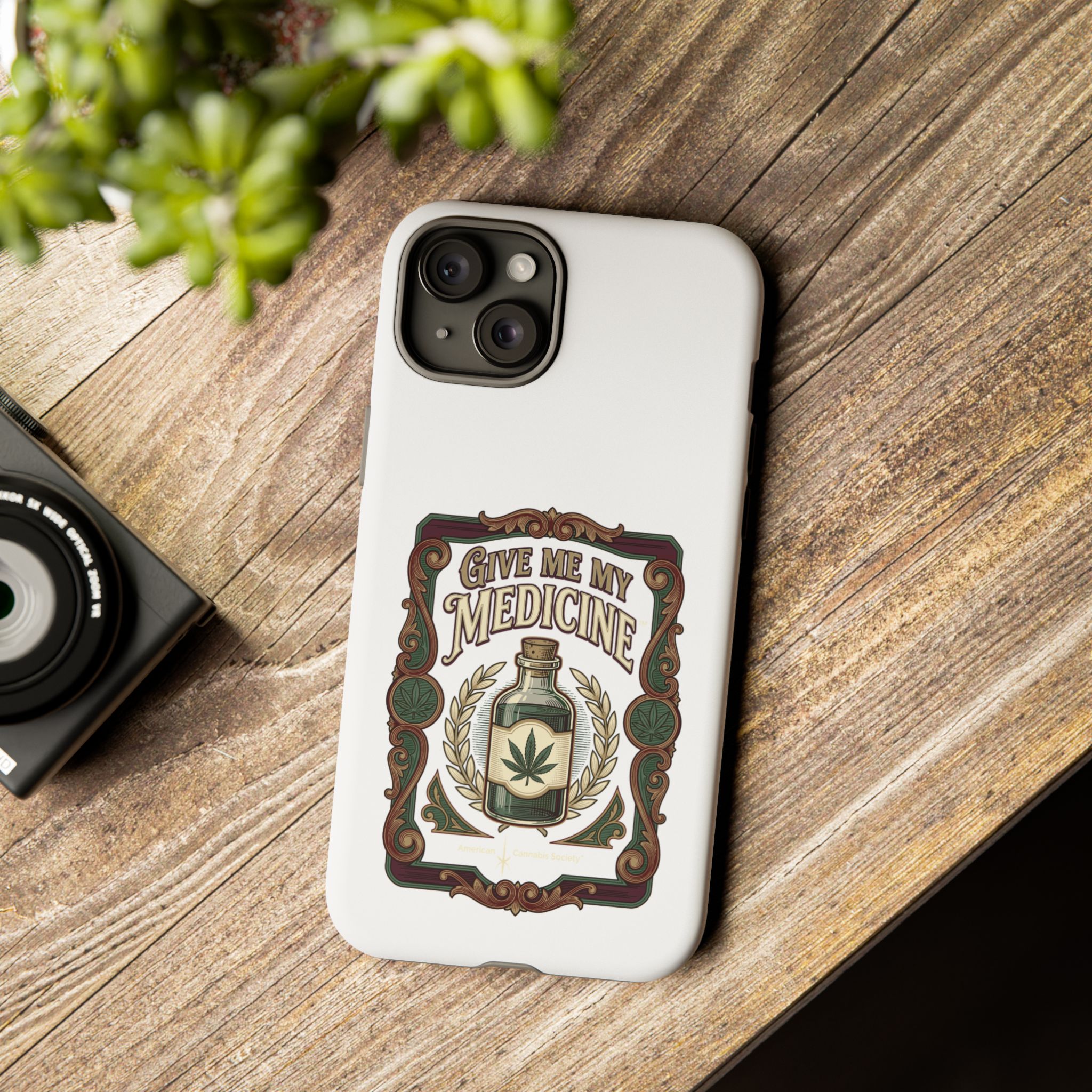 Give Me My Medicine™ Dual-Layer Tough Case – iPhone 15 Plus / Matte – view 3