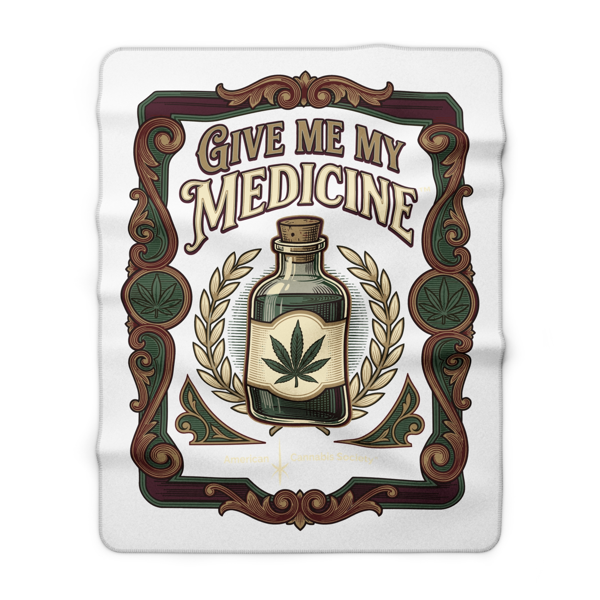 Give Me My Medicine™ Sherpa Fleece Blanket – 30" × 40"