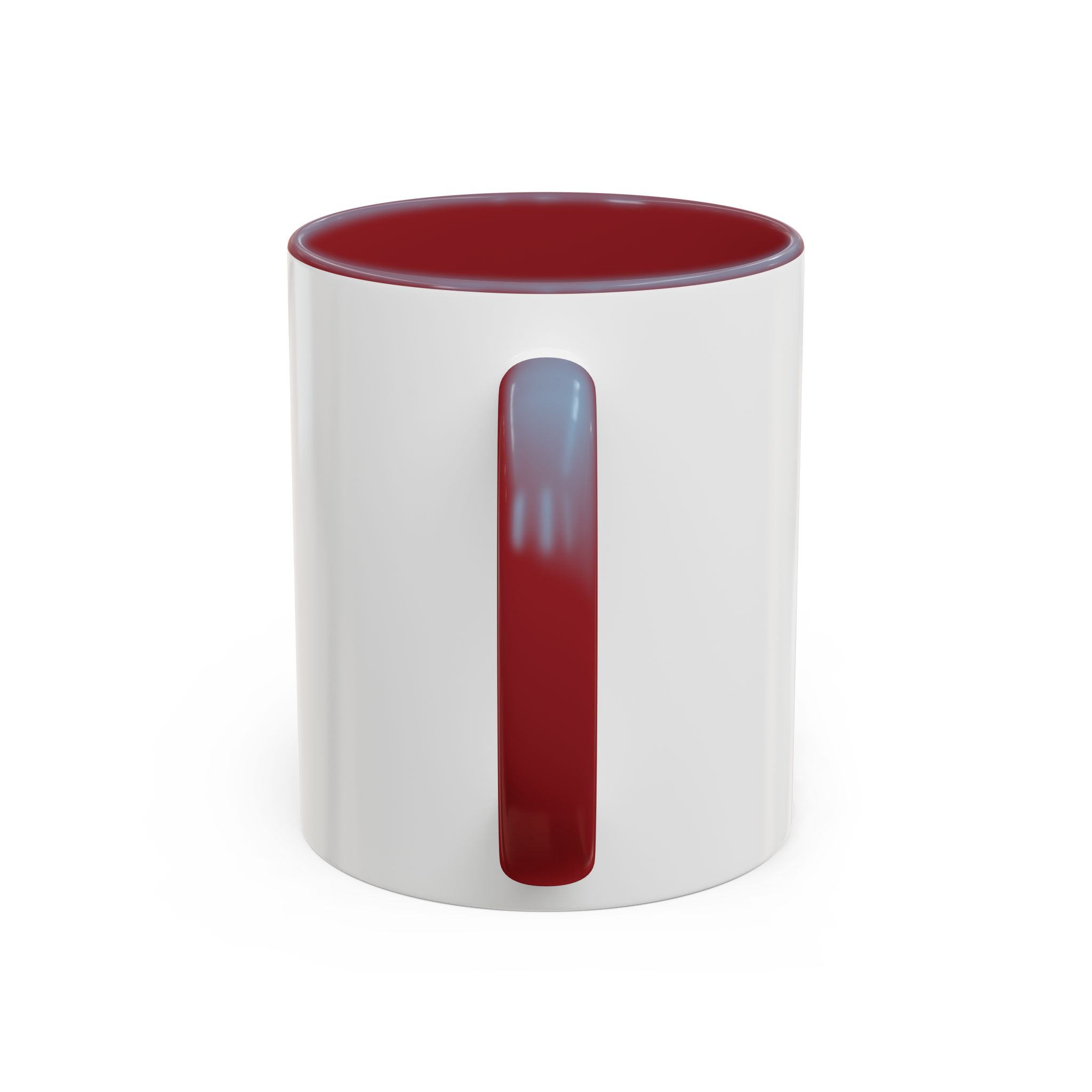 Thank You For Pot Smoking® Colored Interior Coffee Mug – Maroon – view 4