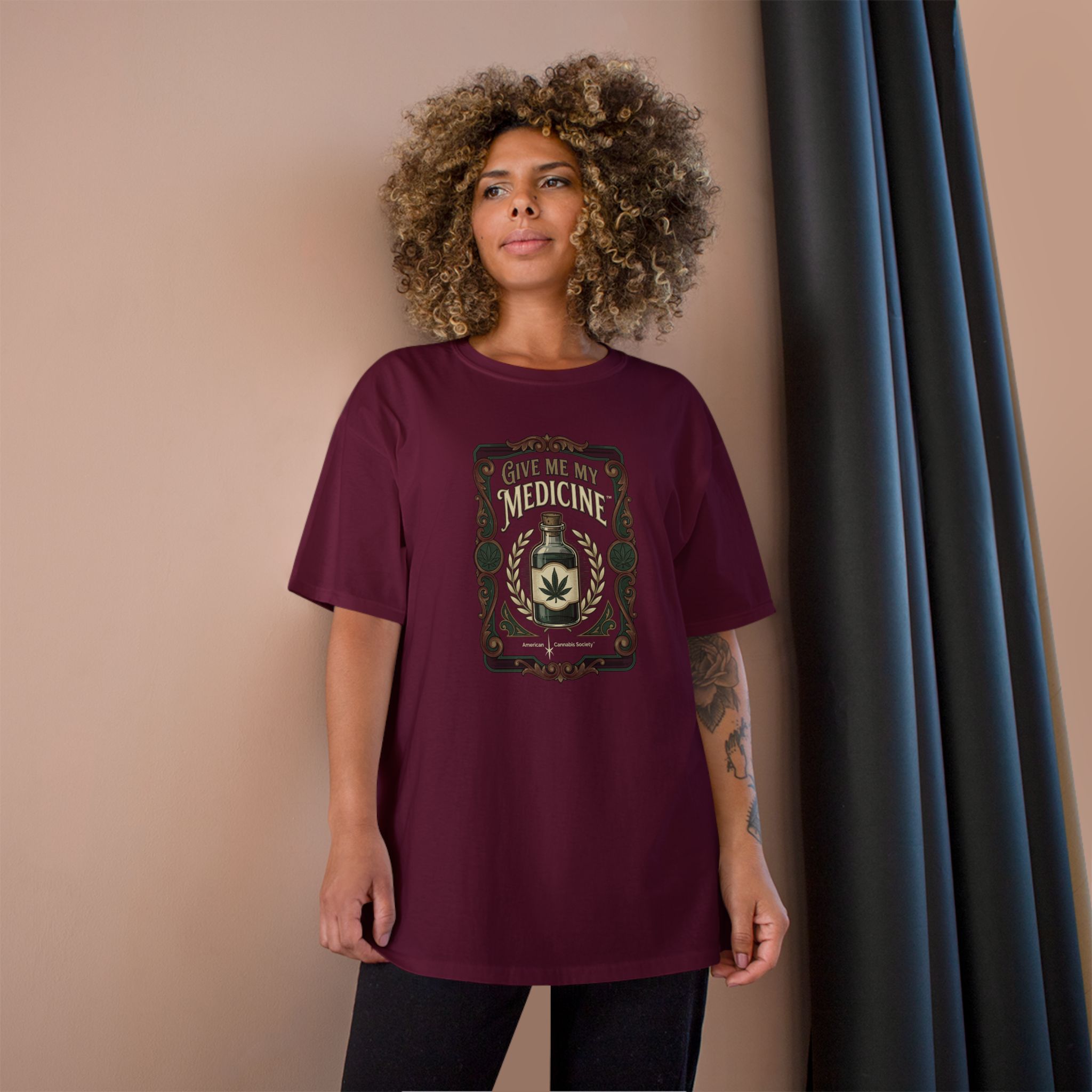 Give Me My Medicine™ Classic Cotton Tee – Cardinal, view 4