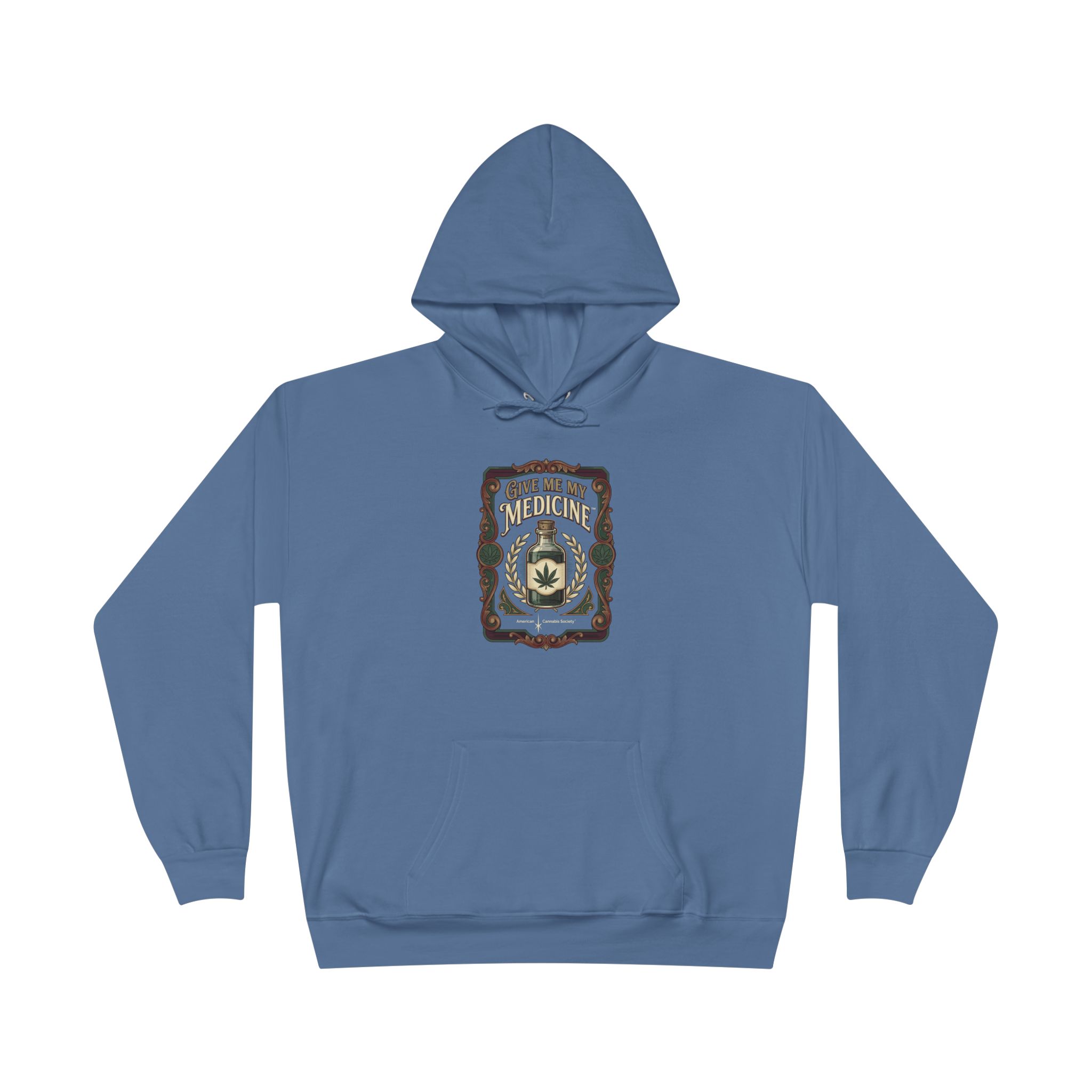 Give Me My Medicine™ Unisex Pullover Hoodie – Denim Blue