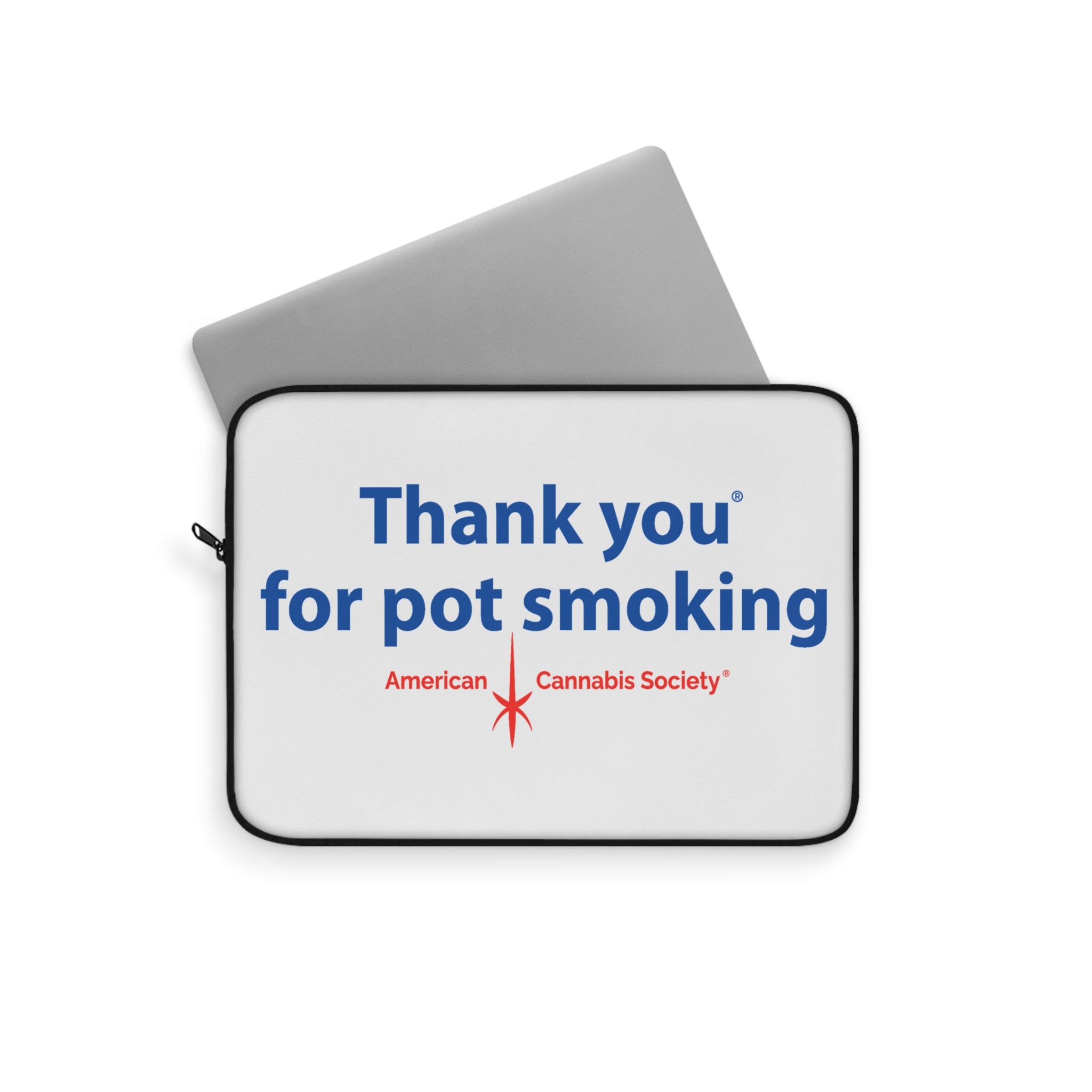 Thank You For Pot Smoking® Laptop Sleeve — American Cannabis Society® 12", 13" & 15" Case - Image 2