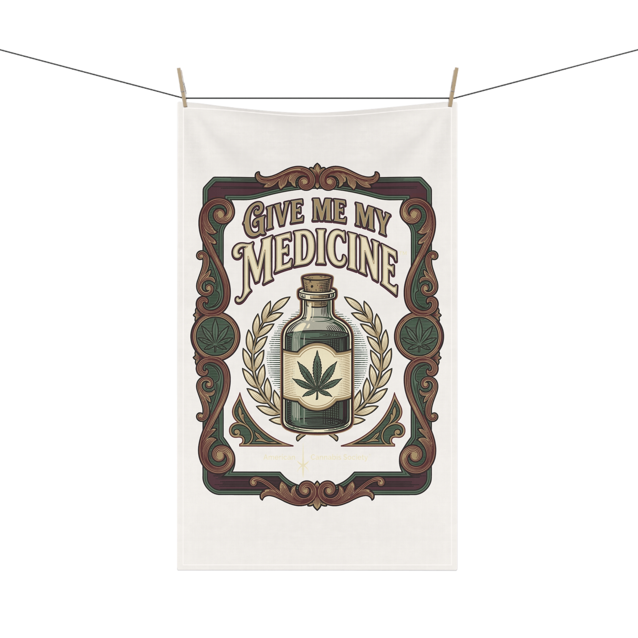 Give Me My Medicine™ Kitchen Tea Towel – Polyester – view 4