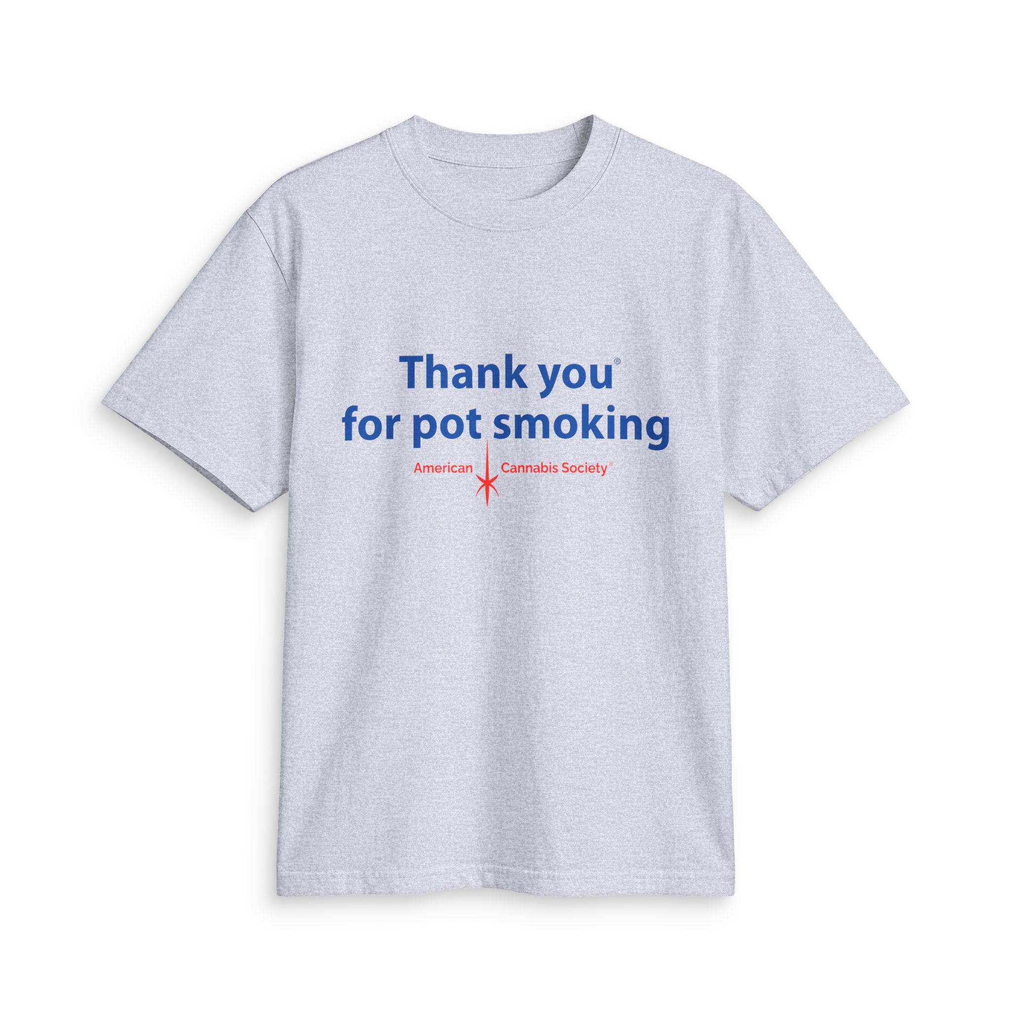 Thank You For Pot Smoking® Unisex Classic Tee – Heather Grey