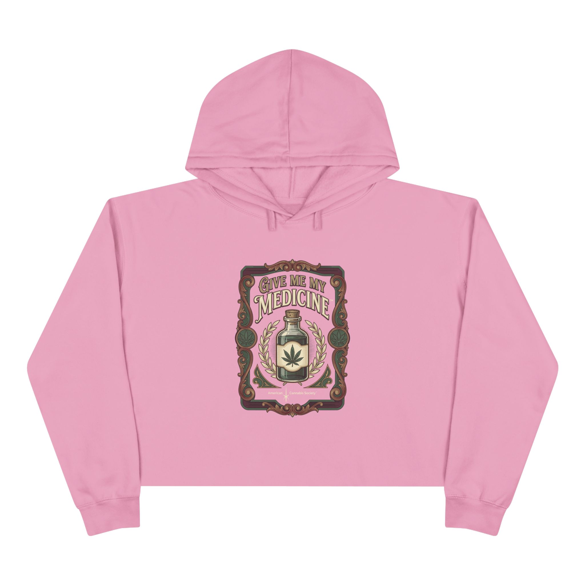 Give Me My Medicine™ Women's Crop Hoodie – Mauve