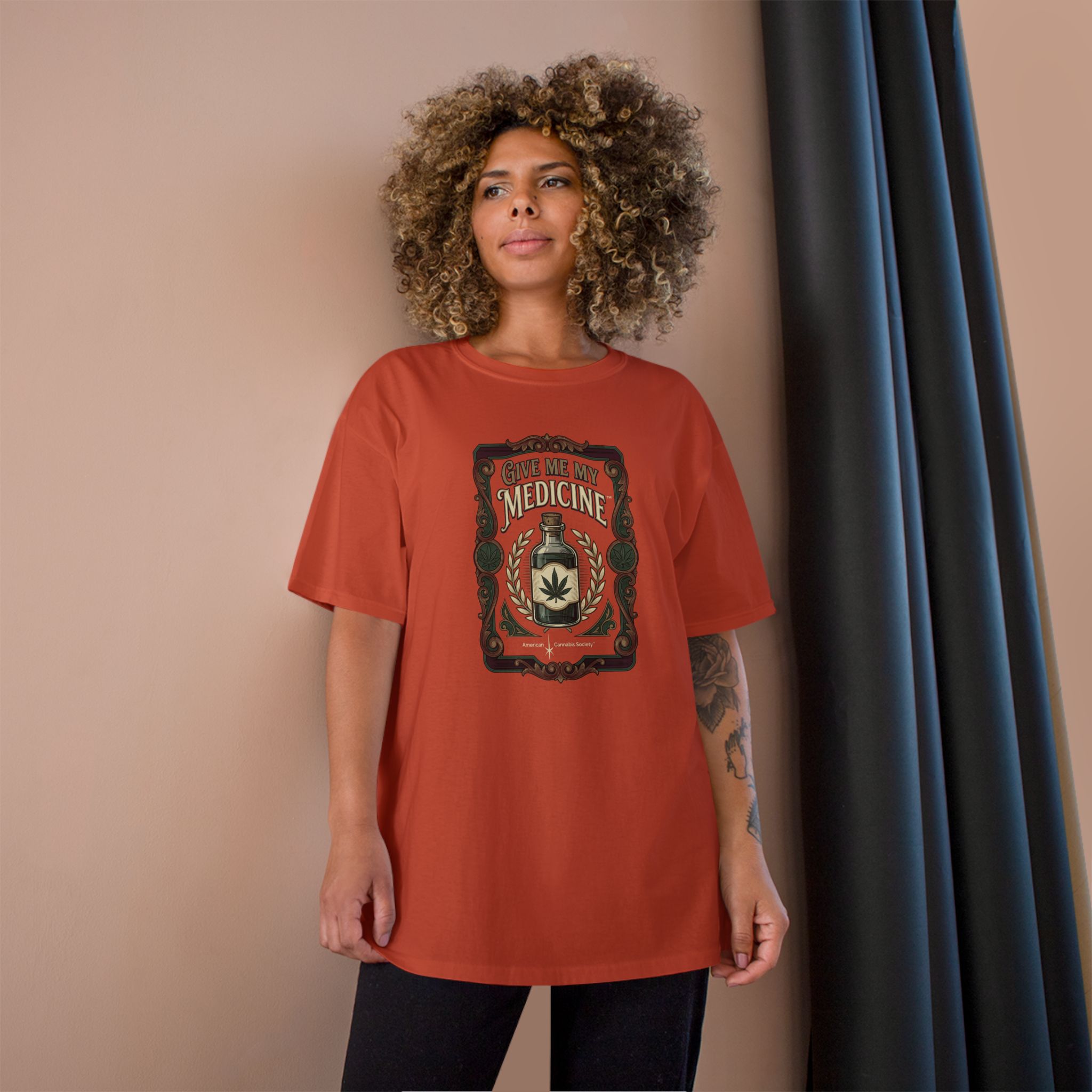 Give Me My Medicine™ Classic Cotton Tee – Orange, view 4