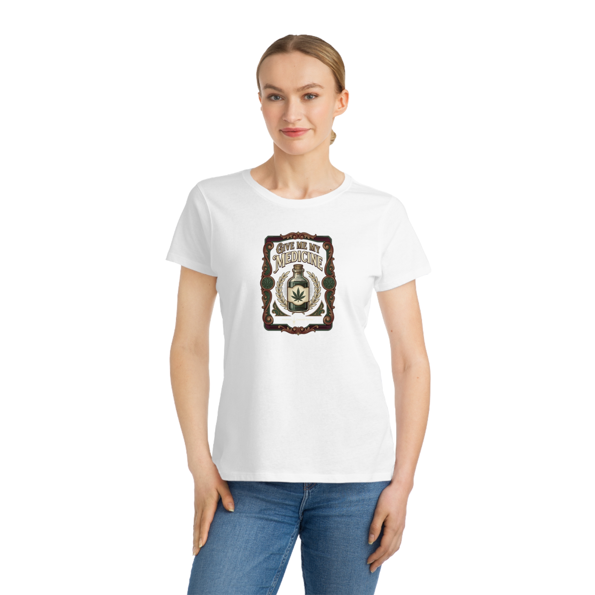 Give Me My Medicine™ Organic Women's Tee – White – view 3