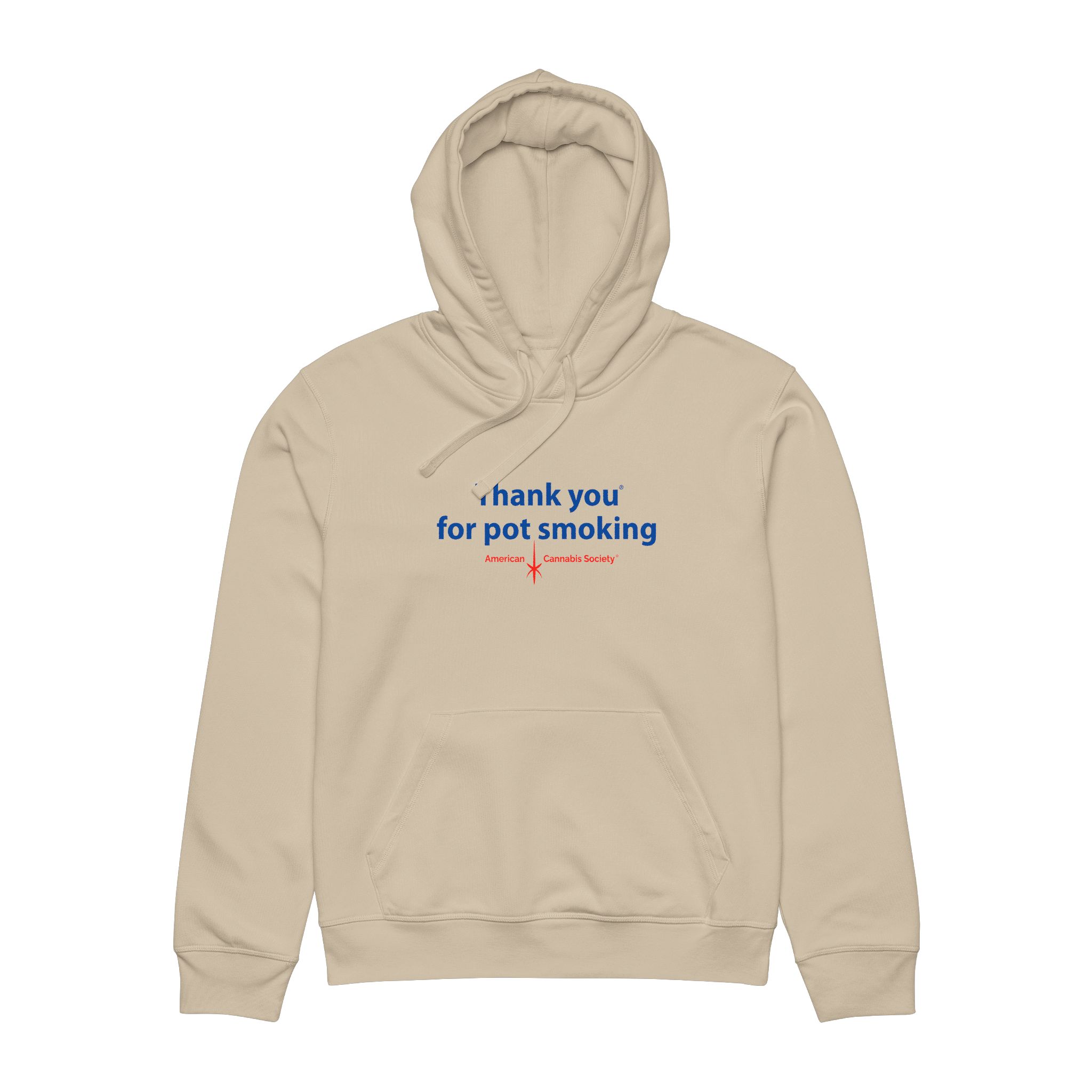 Thank You For Pot Smoking® Organic Mid-Weight Hoodie – Desert Dust