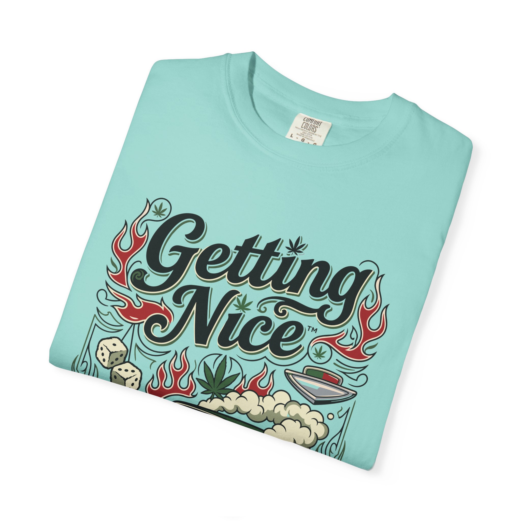 Getting Nice™ Lowrider T-Shirt – Chalky Mint – view 3