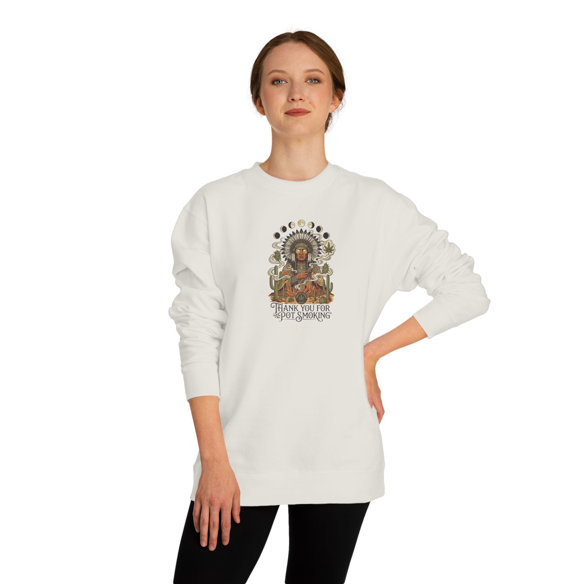 Desert Chief Crew Neck Sweatshirt – Bone – view 4
