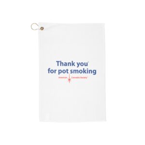 Thank You For Pot Smoking® Golf Towel – 16″ × 24″
