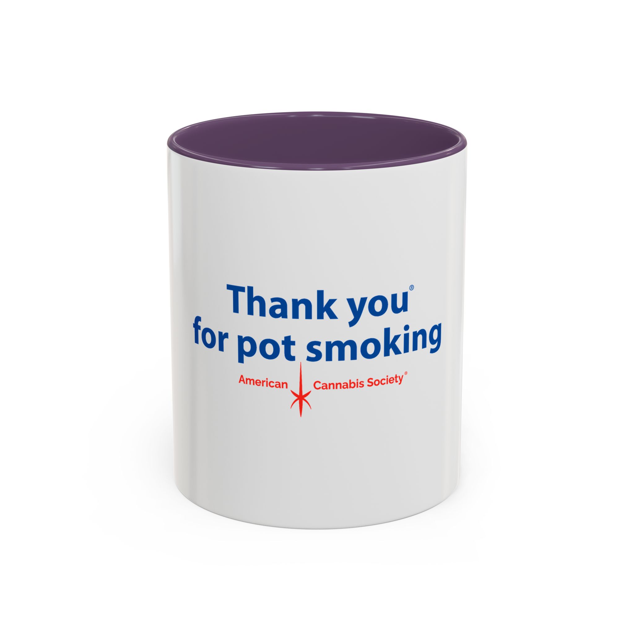 Thank You For Pot Smoking® Accent Mug – Purple 11oz