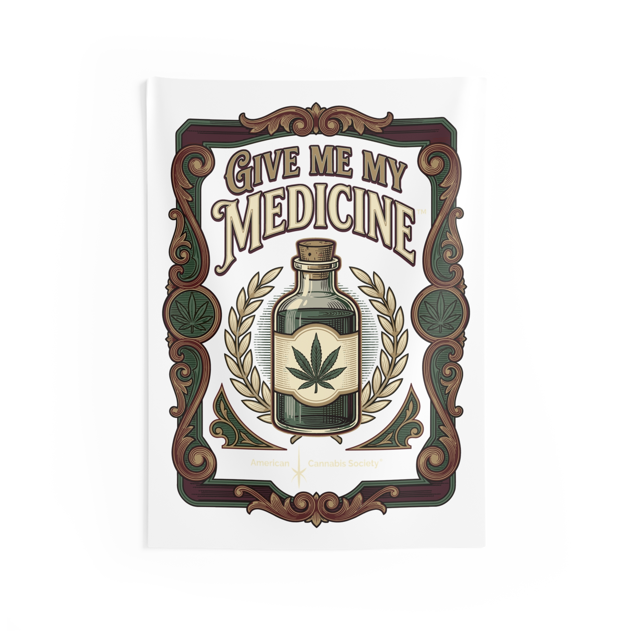 Give Me My Medicine™ Indoor Wall Tapestry – 26" × 36"