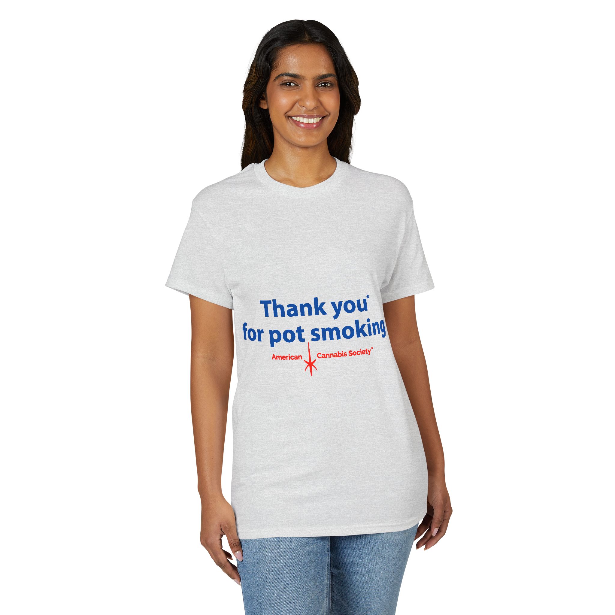 Thank You For Pot Smoking® Classic Blend Tee – Ash view 4