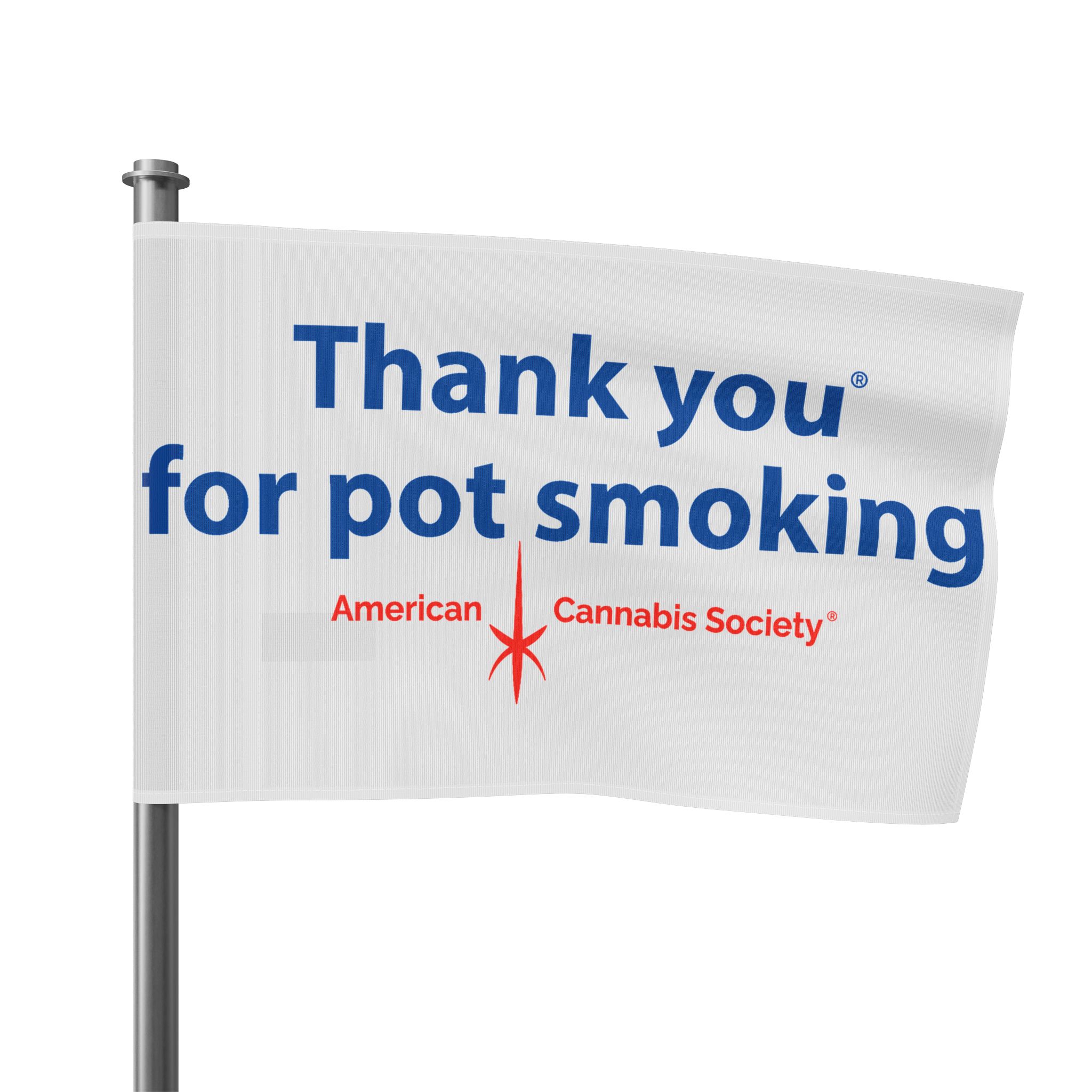 Thank You For Pot Smoking® Flag – view 5