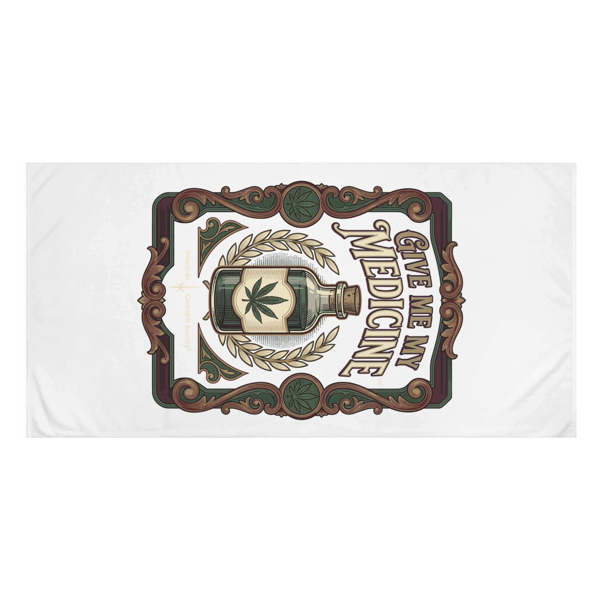 Give Me My Medicine™ Mink-Cotton Towel – White – view 2