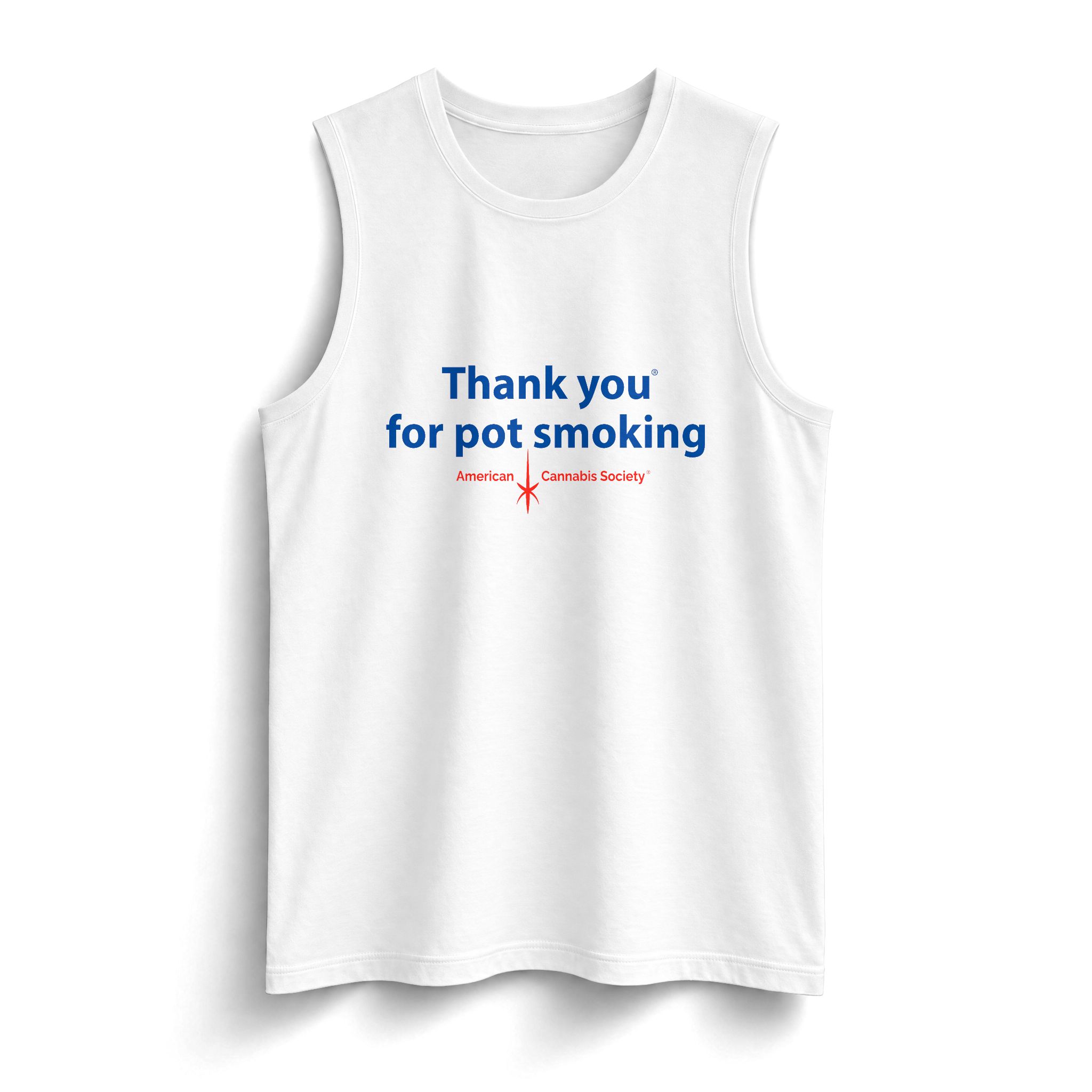 Thank You For Pot Smoking® Staple Tank – White