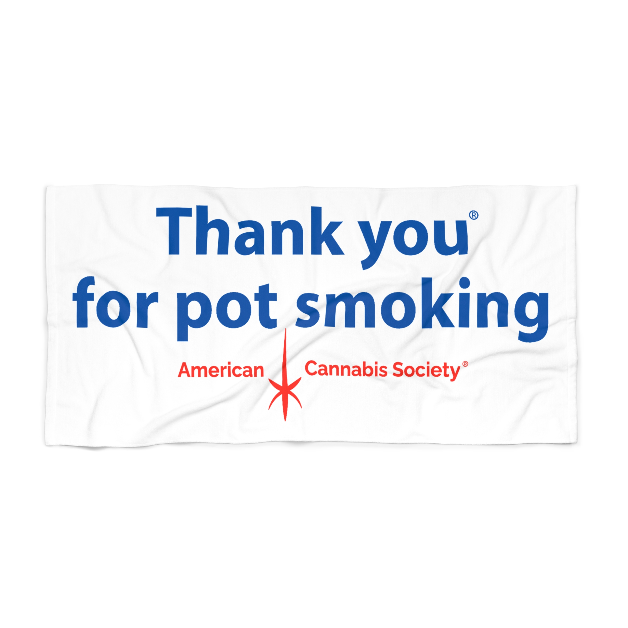 Thank You For Pot Smoking® Beach Towel — American Cannabis Society® Pool & Beach Towel - Image 3