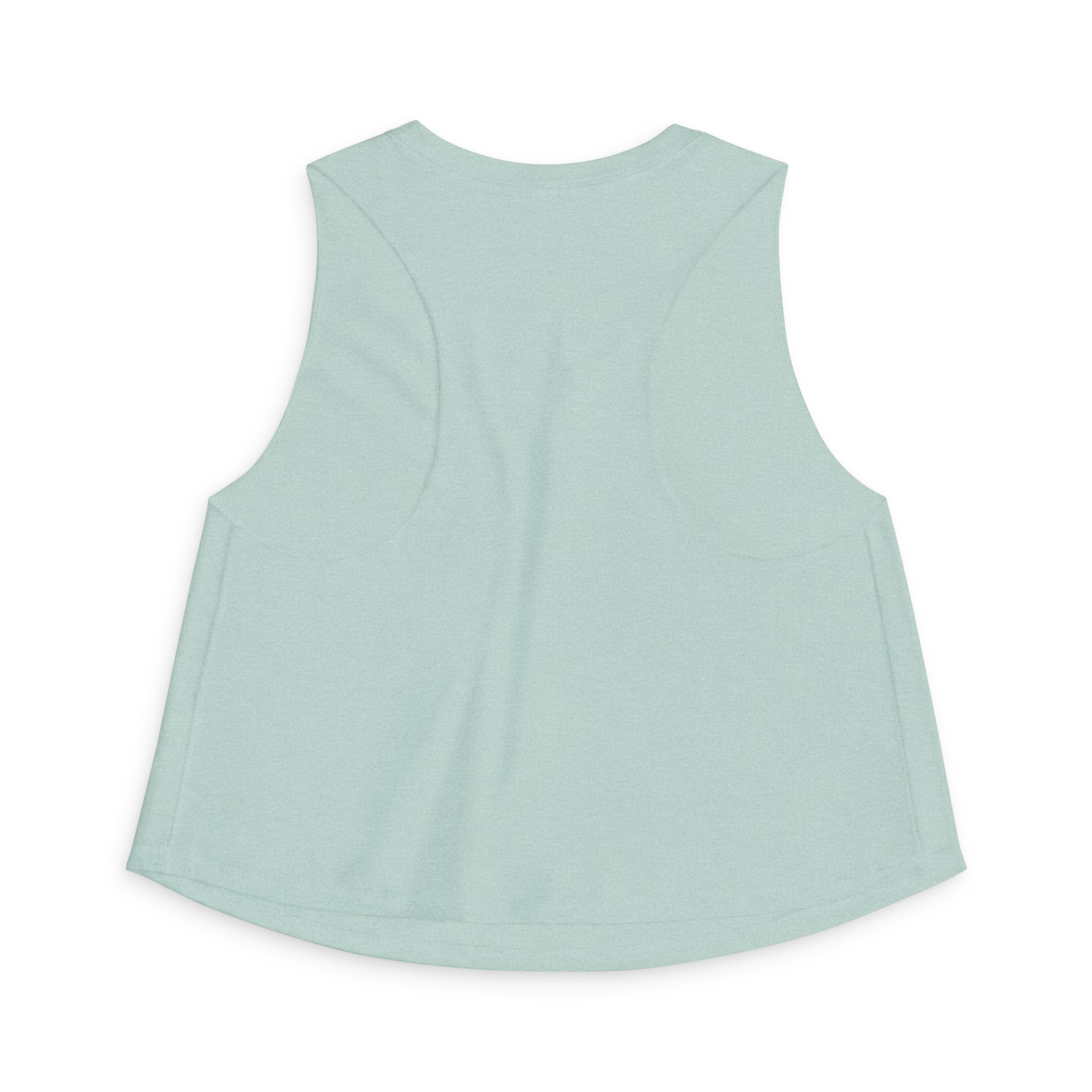 Thank You For Pot Smoking® Desert Chief Women's Crop Top – Heather Dusty Blue – view 2