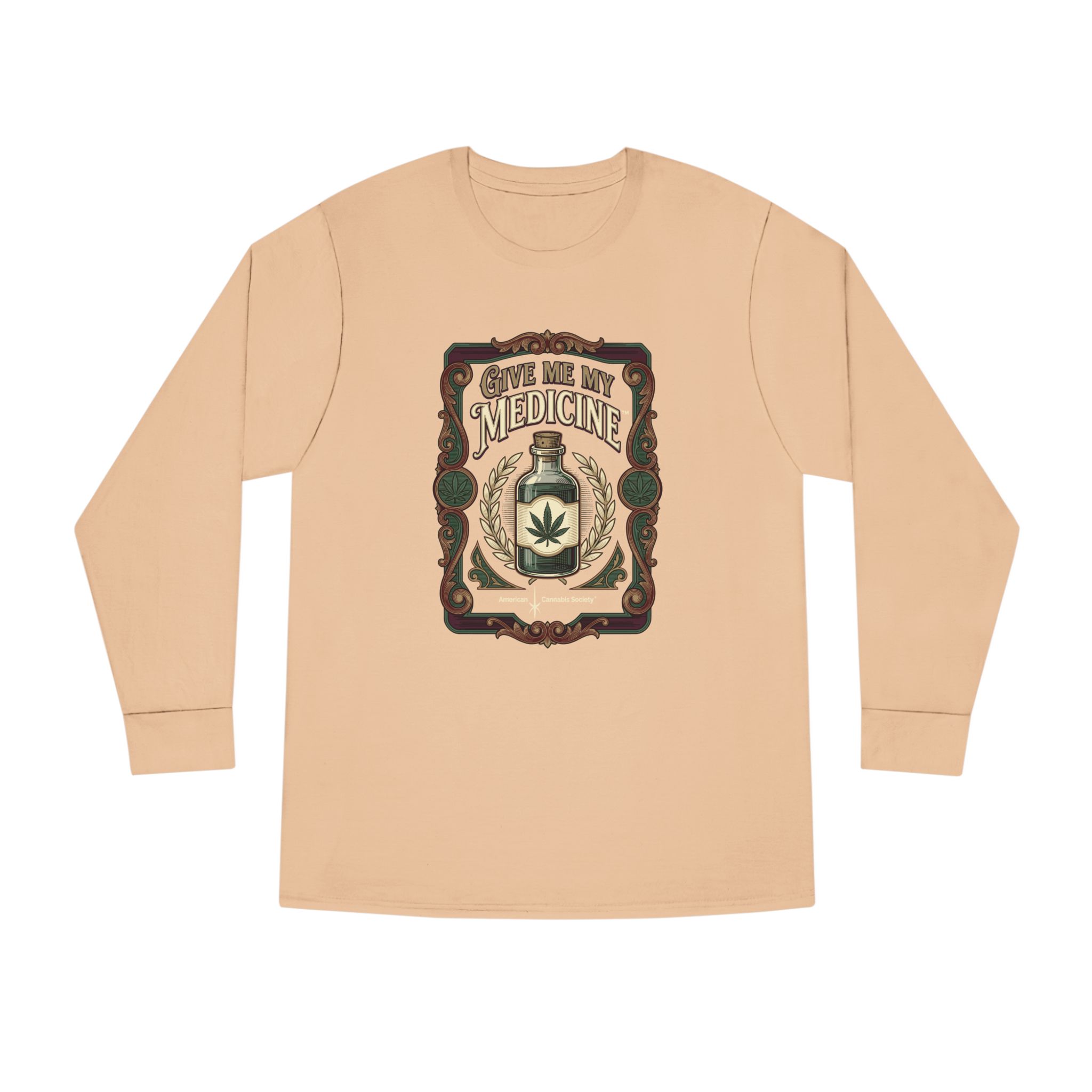 Give Me My Medicine™ Long Sleeve Crewneck Tee – Mushroom