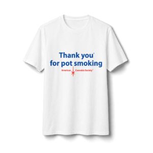 Thank You For Pot Smoking® Unisex Tri-Blend Tee – White