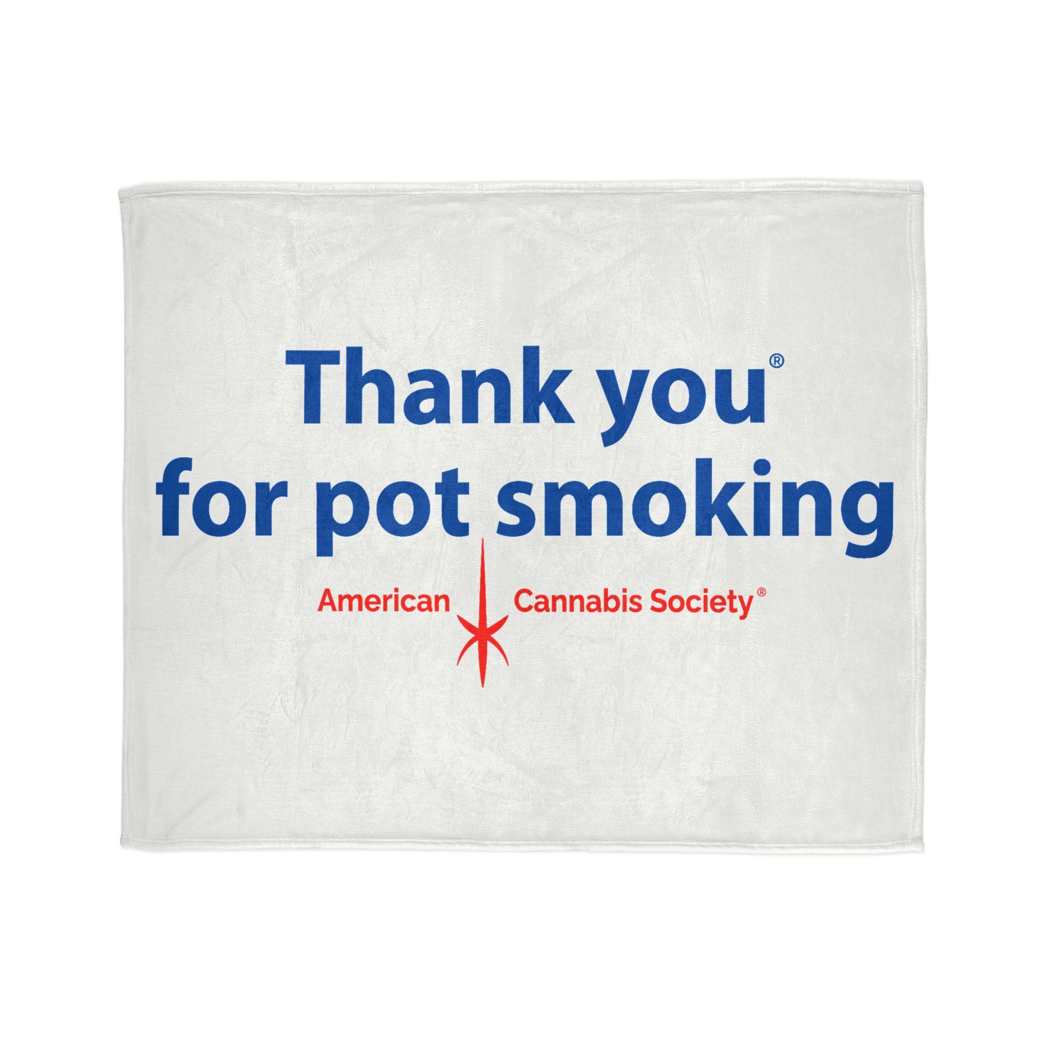 Thank You For Pot Smoking® Soft Polyester Blanket – 50" × 60"