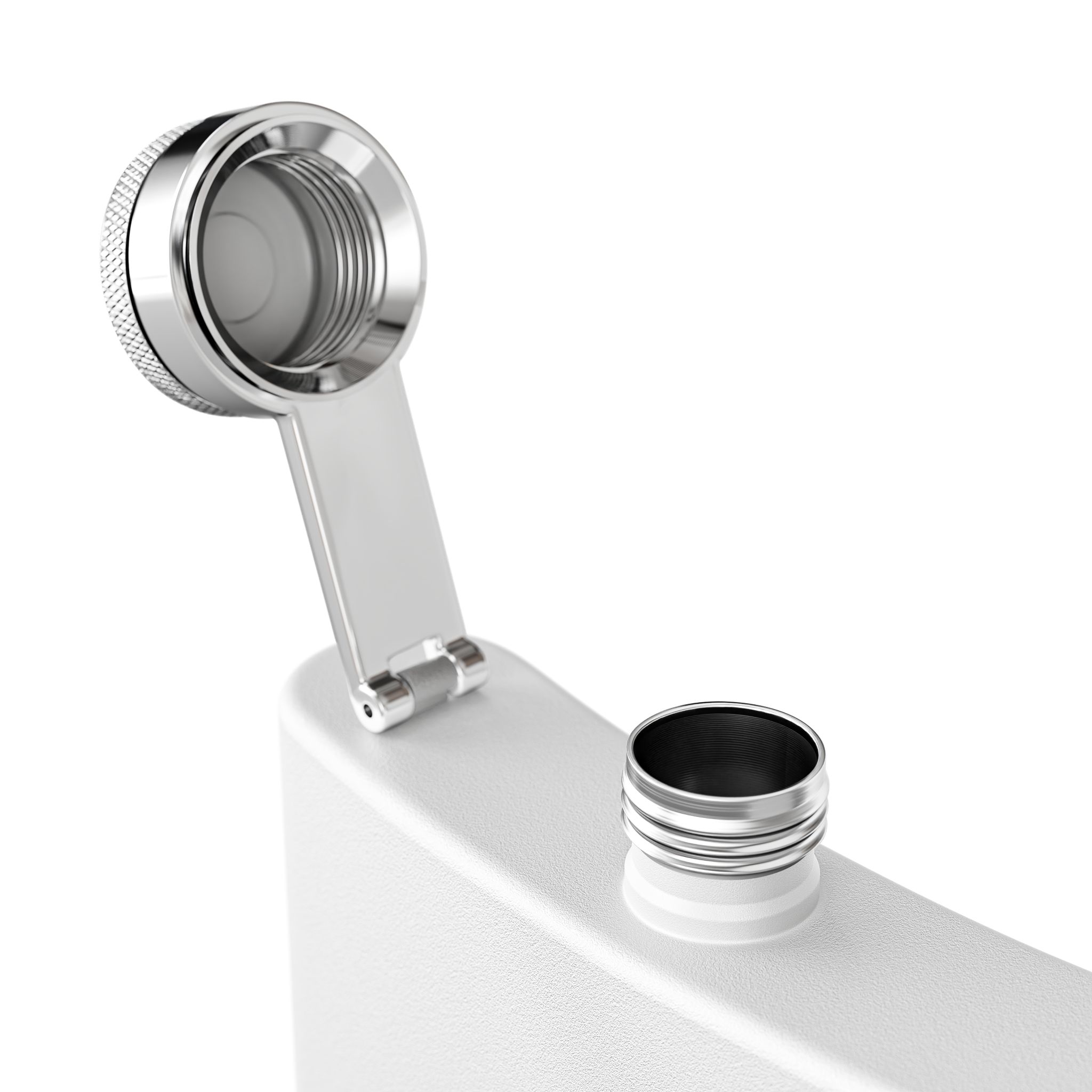 Thank You For Pot Smoking® Flask – White view 3