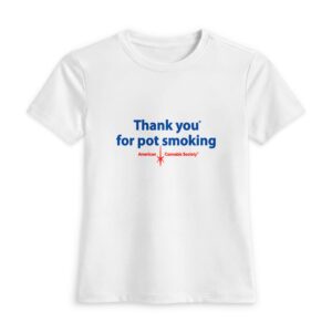 Thank You For Pot Smoking® Women's Luxe Fitted Tee – White