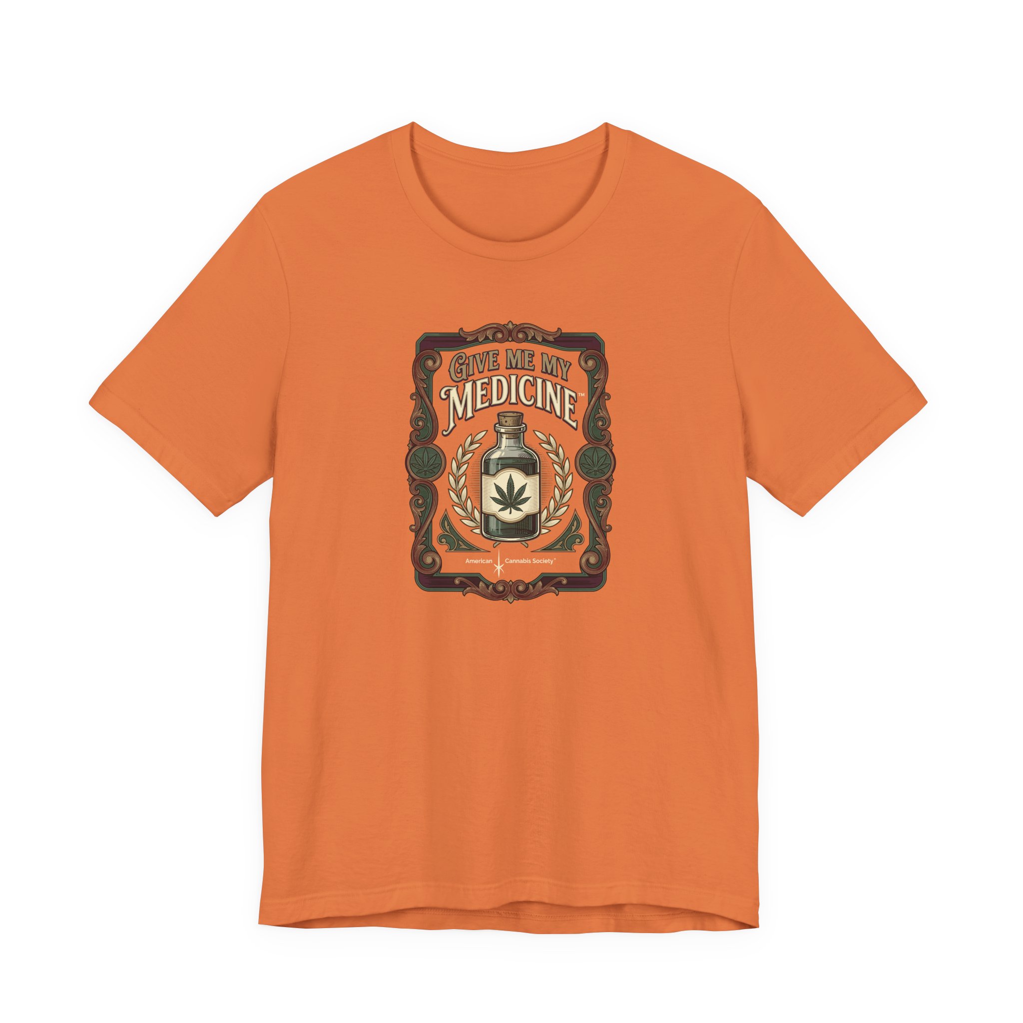 Give Me My Medicine™ Unisex Jersey Tee – Burnt Orange