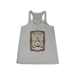 Give Me My Medicine™ Women's Flowy Racerback Tank – Athletic Heather