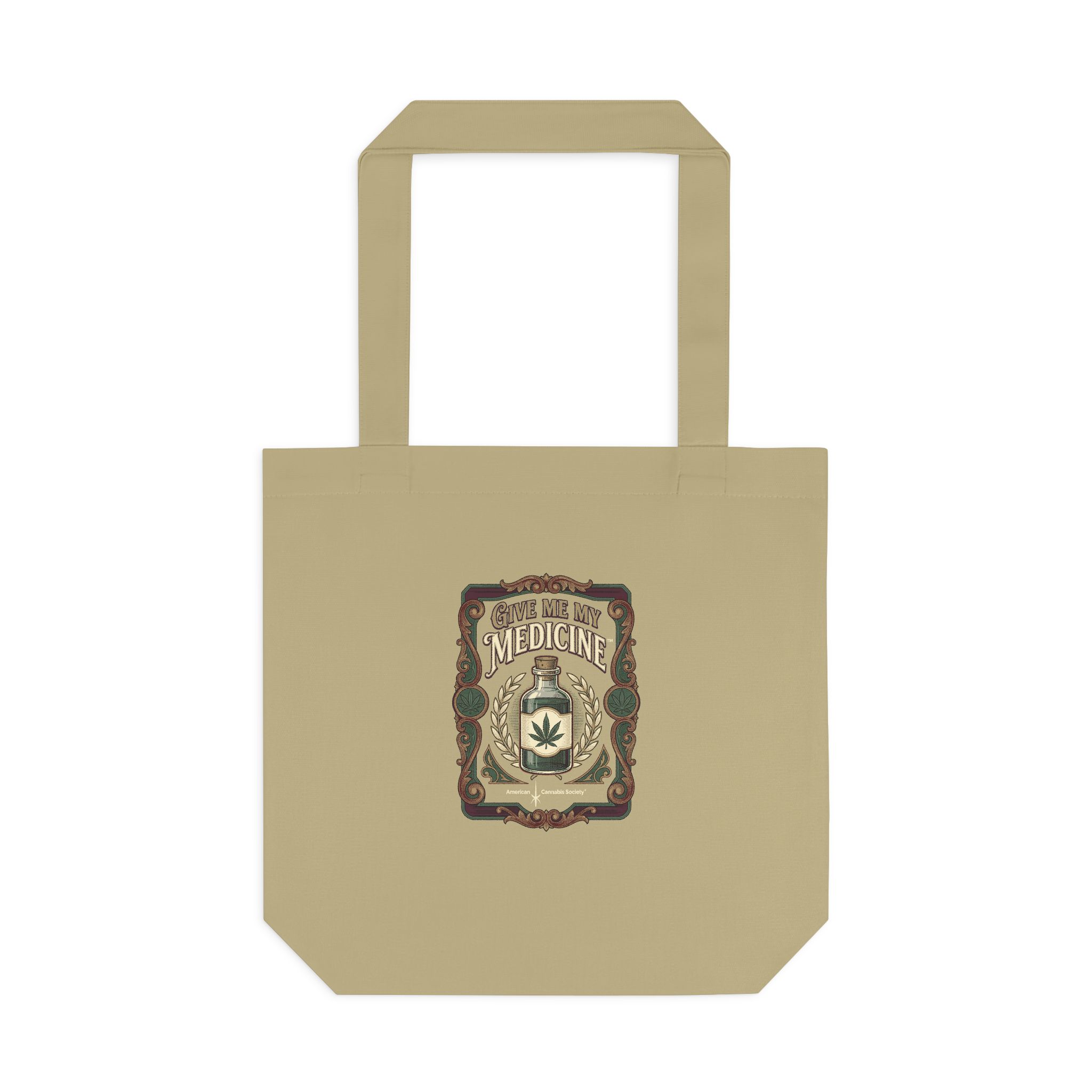Give Me My Medicine™ Cotton Canvas Tote – Khaki