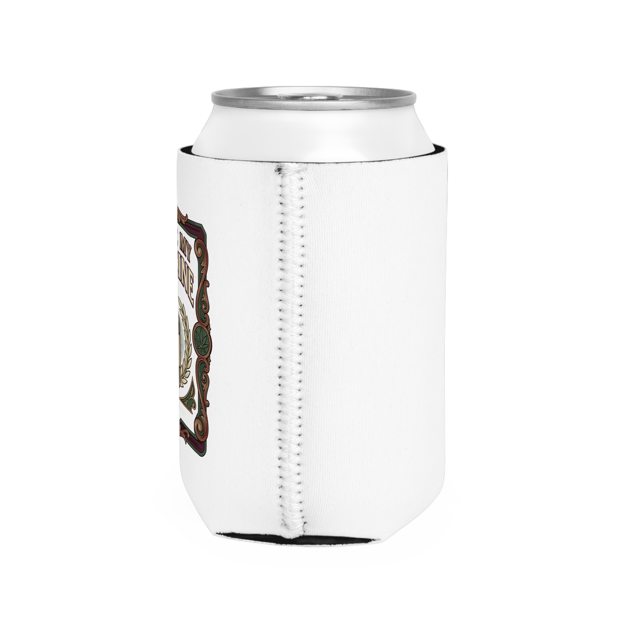 Give Me My Medicine™ Neoprene Can Cooler – White – view 4