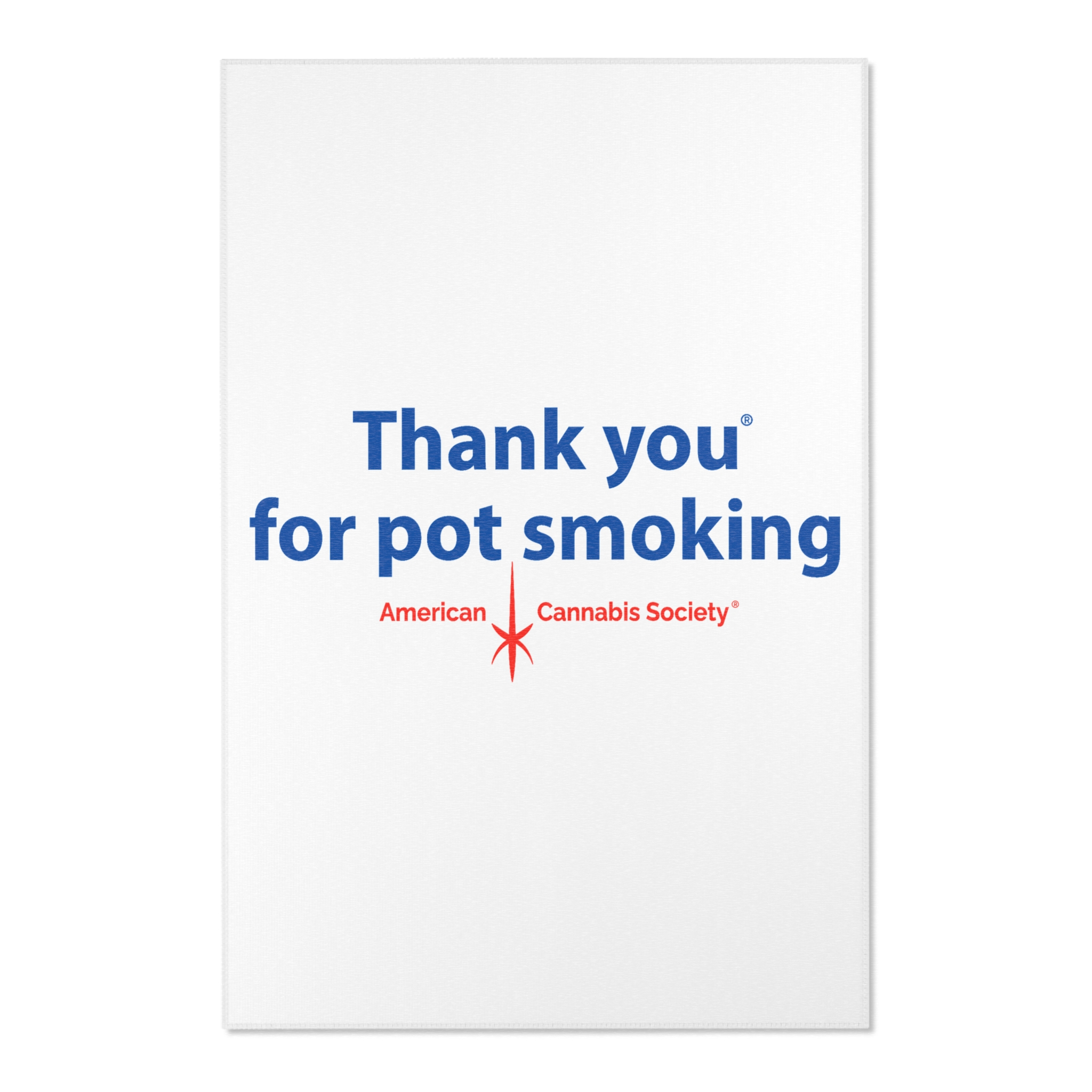 Thank You For Pot Smoking® Area Rug — American Cannabis Society® Statement Floor Rug - Image 7