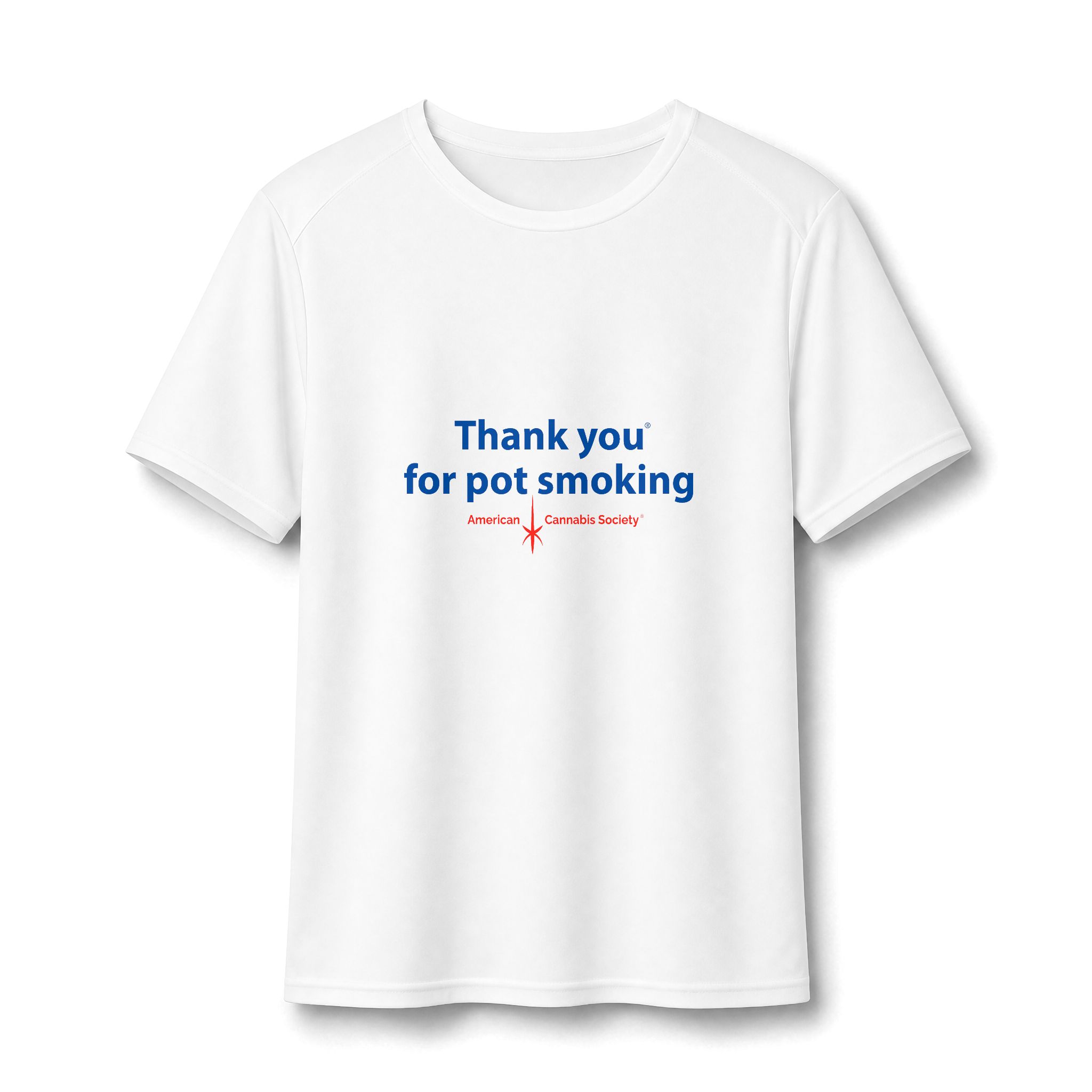Thank You For Pot Smoking® Women's Recycled Performance Tee – White