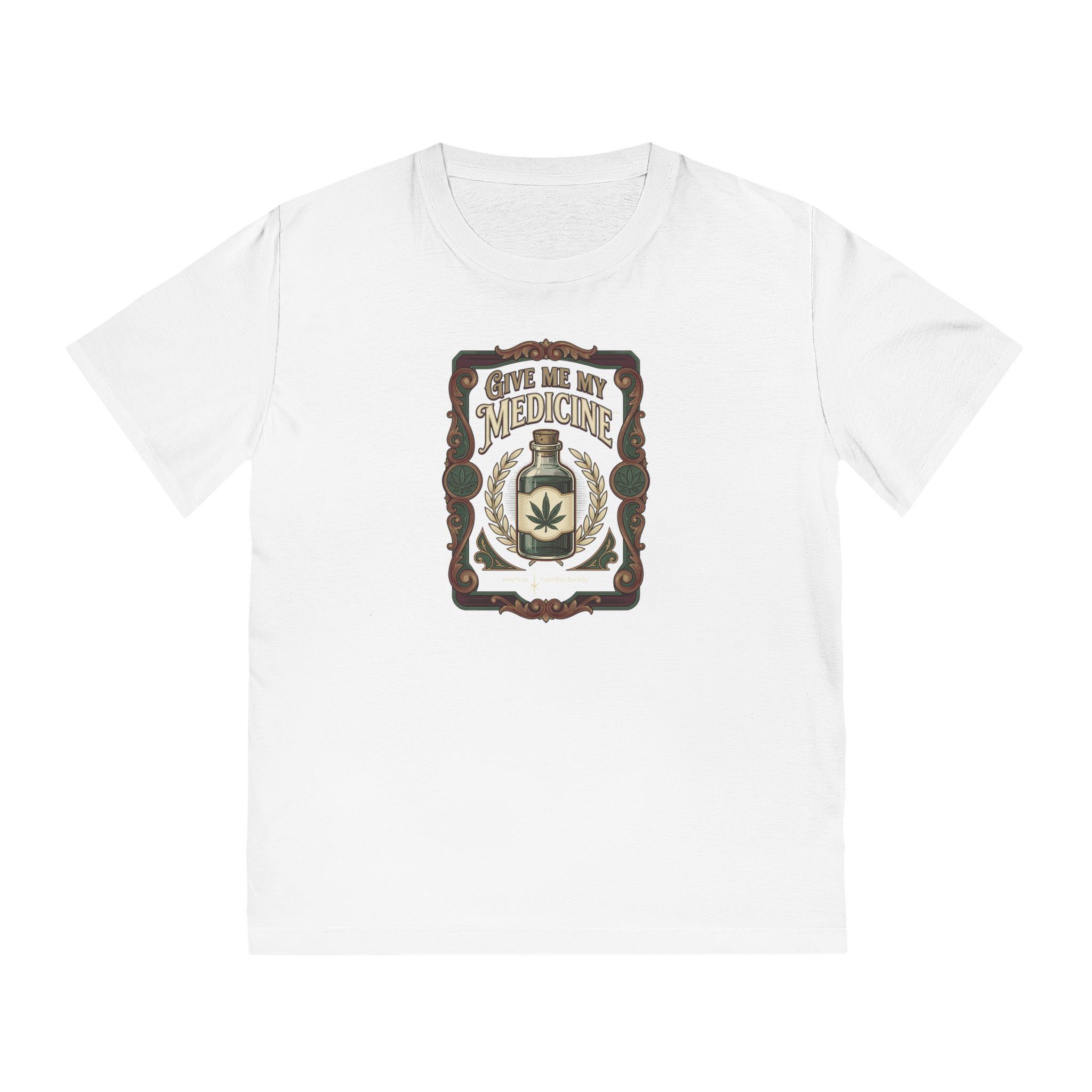 Give Me My Medicine™ Unisex Organic Cotton Tee – White
