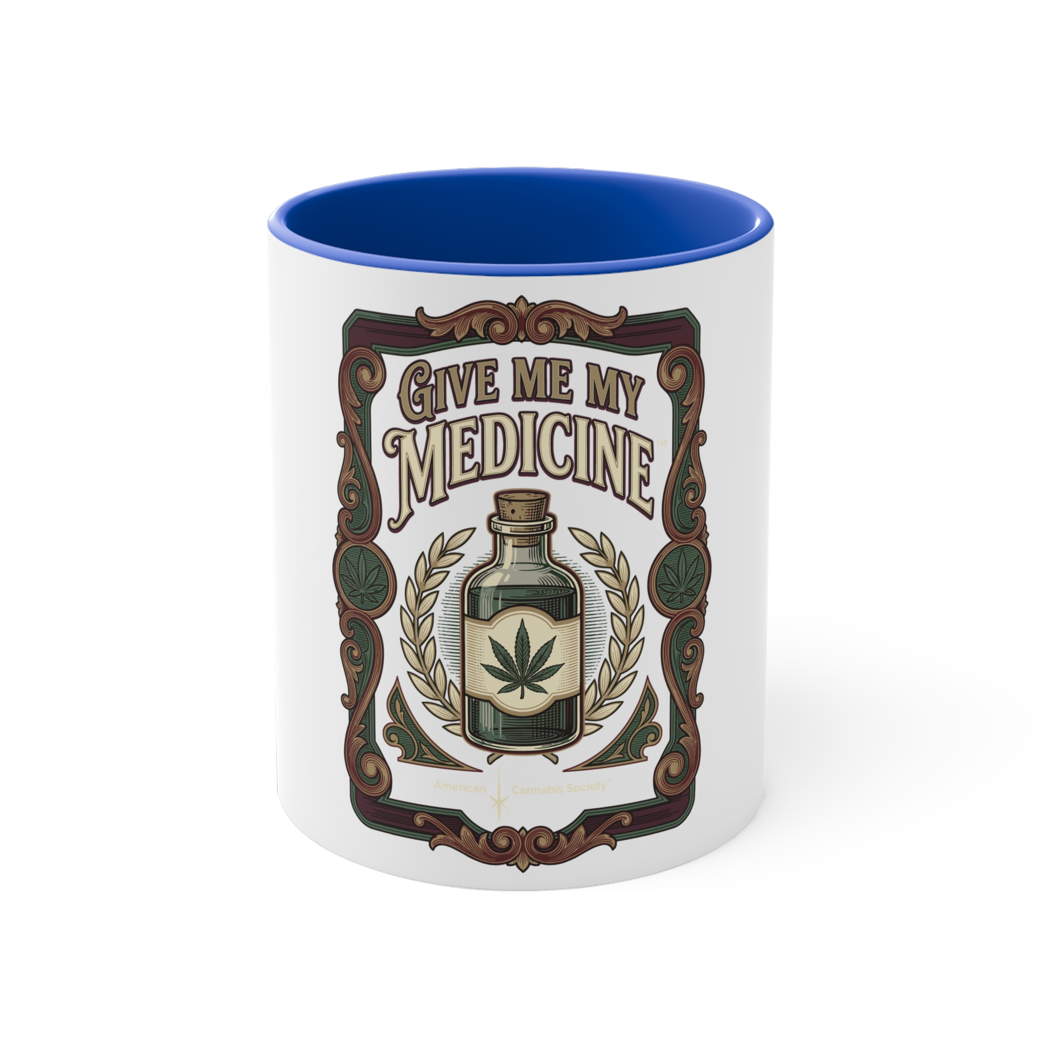 Give Me My Medicine™ 11oz Accent Mug – Blue
