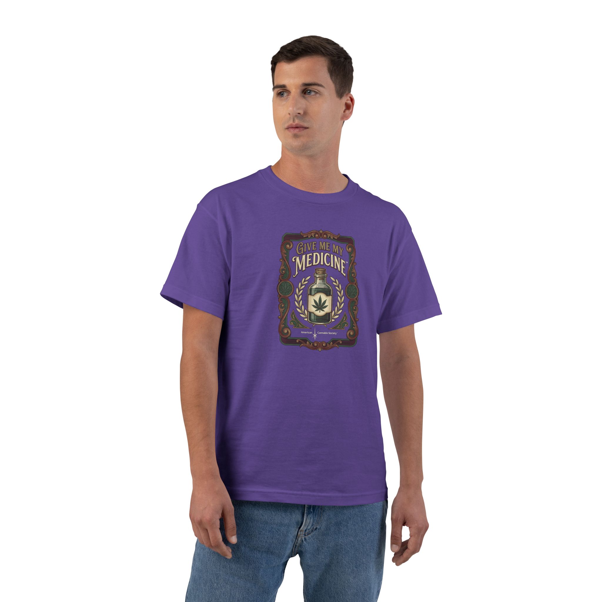 Give Me My Medicine™ Unisex Heavyweight Relaxed Tee – Purple