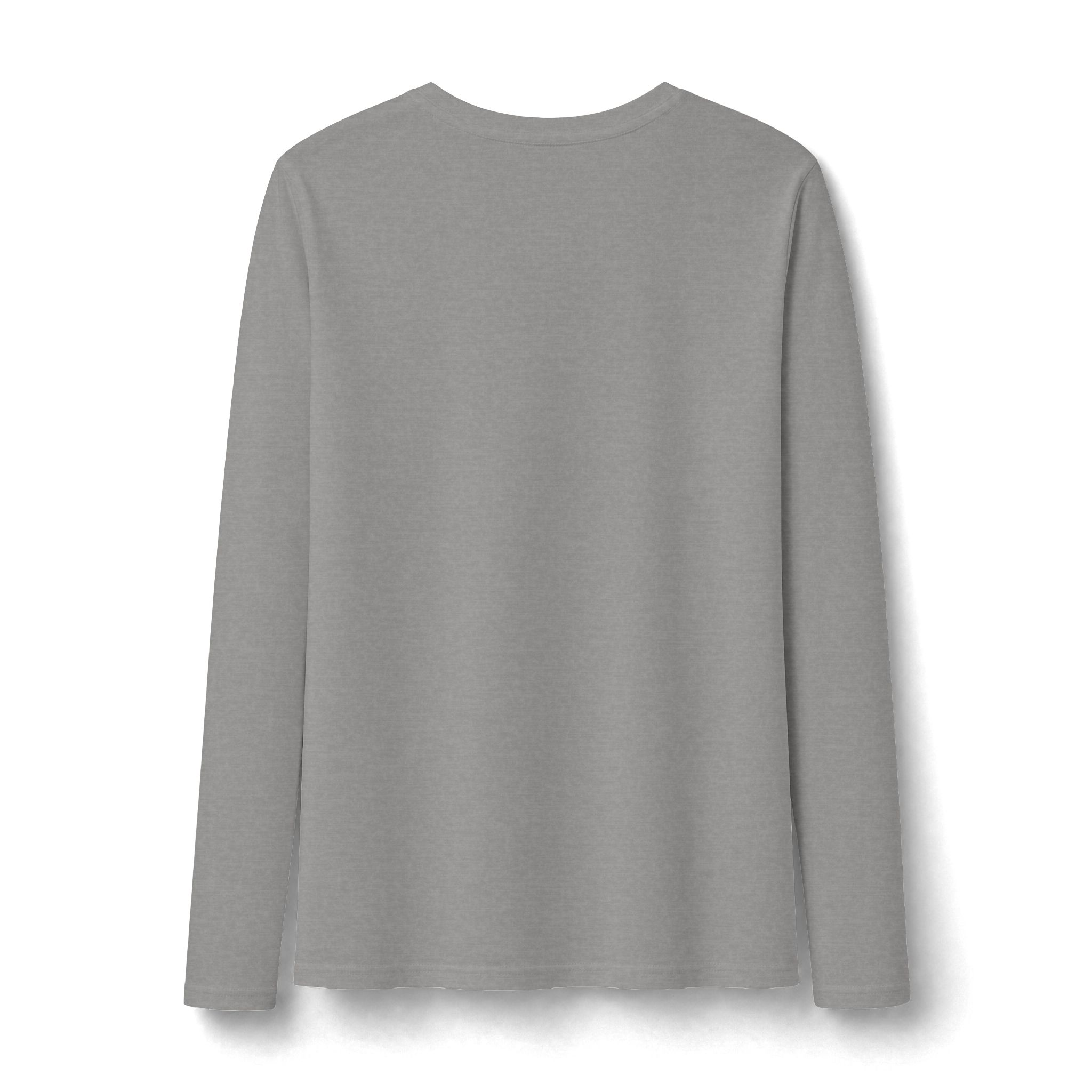Thank You For Pot Smoking® Women's Slim Long Sleeve V-Neck – Light Heather Grey – view 2