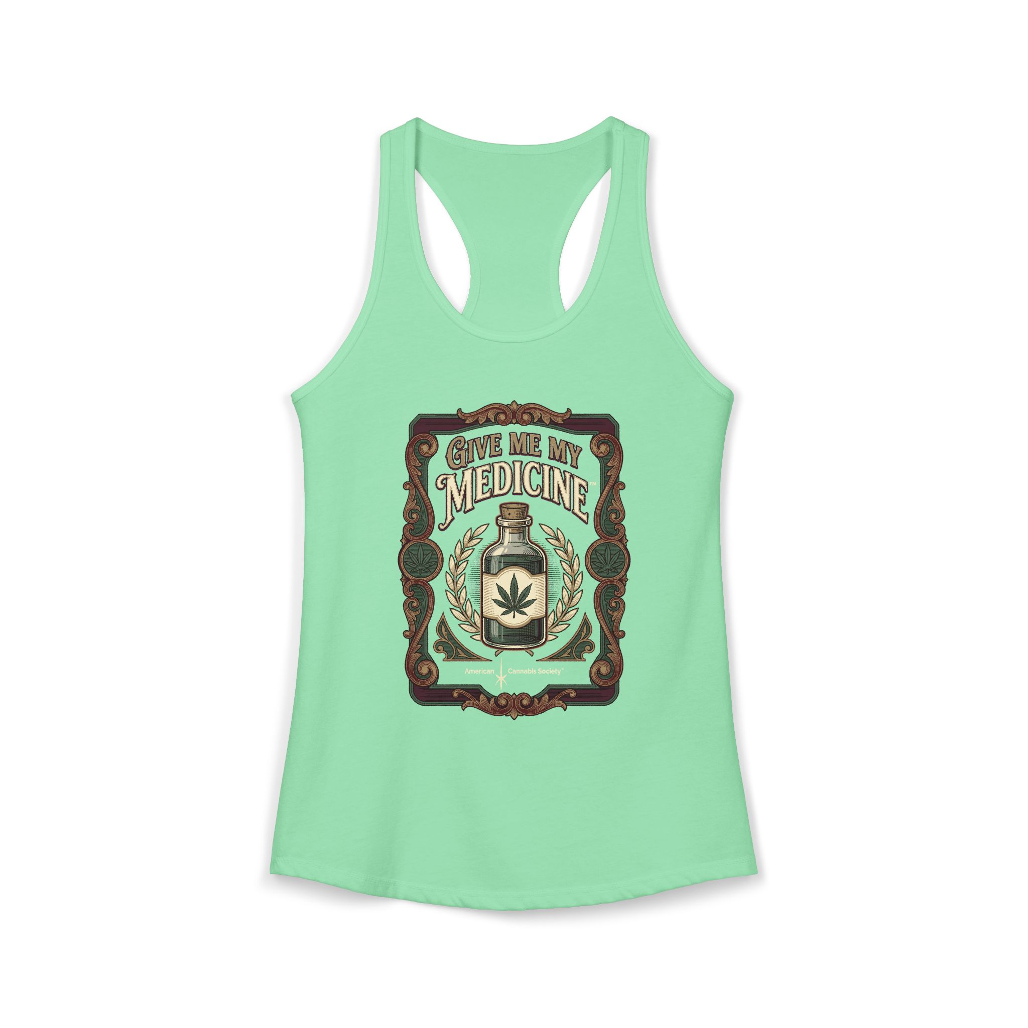 Give Me My Medicine™ Women's Racerback Tank – Solid Mint