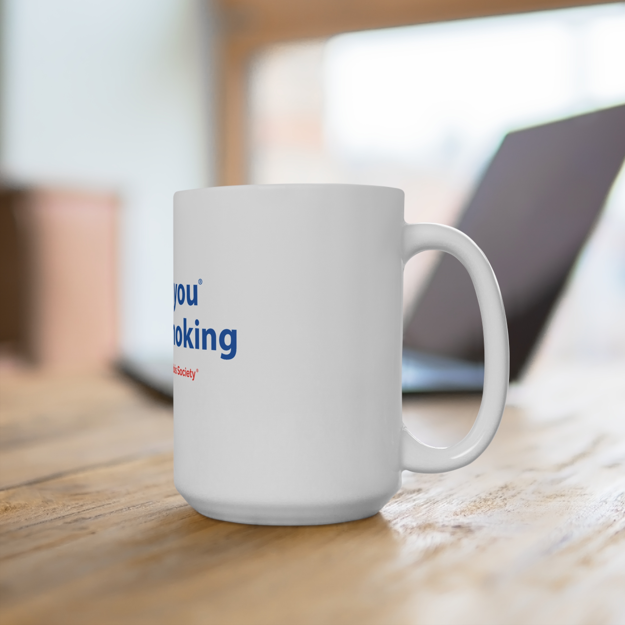 Thank You For Pot Smoking® 15oz Mug — American Cannabis Society® Big Coffee Cup - Image 4