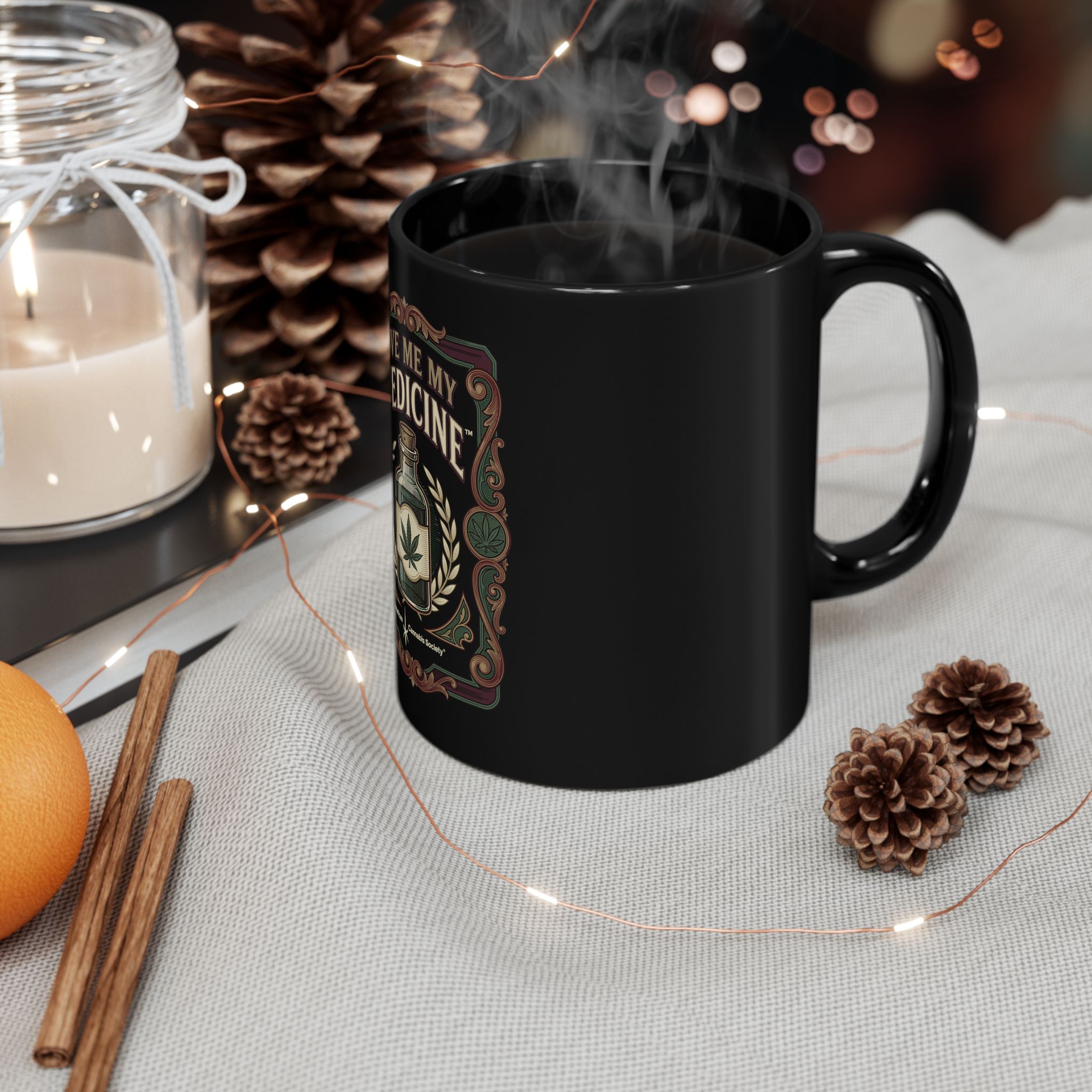 Give Me My Medicine™ Black Mug 11oz & 15oz – view 5