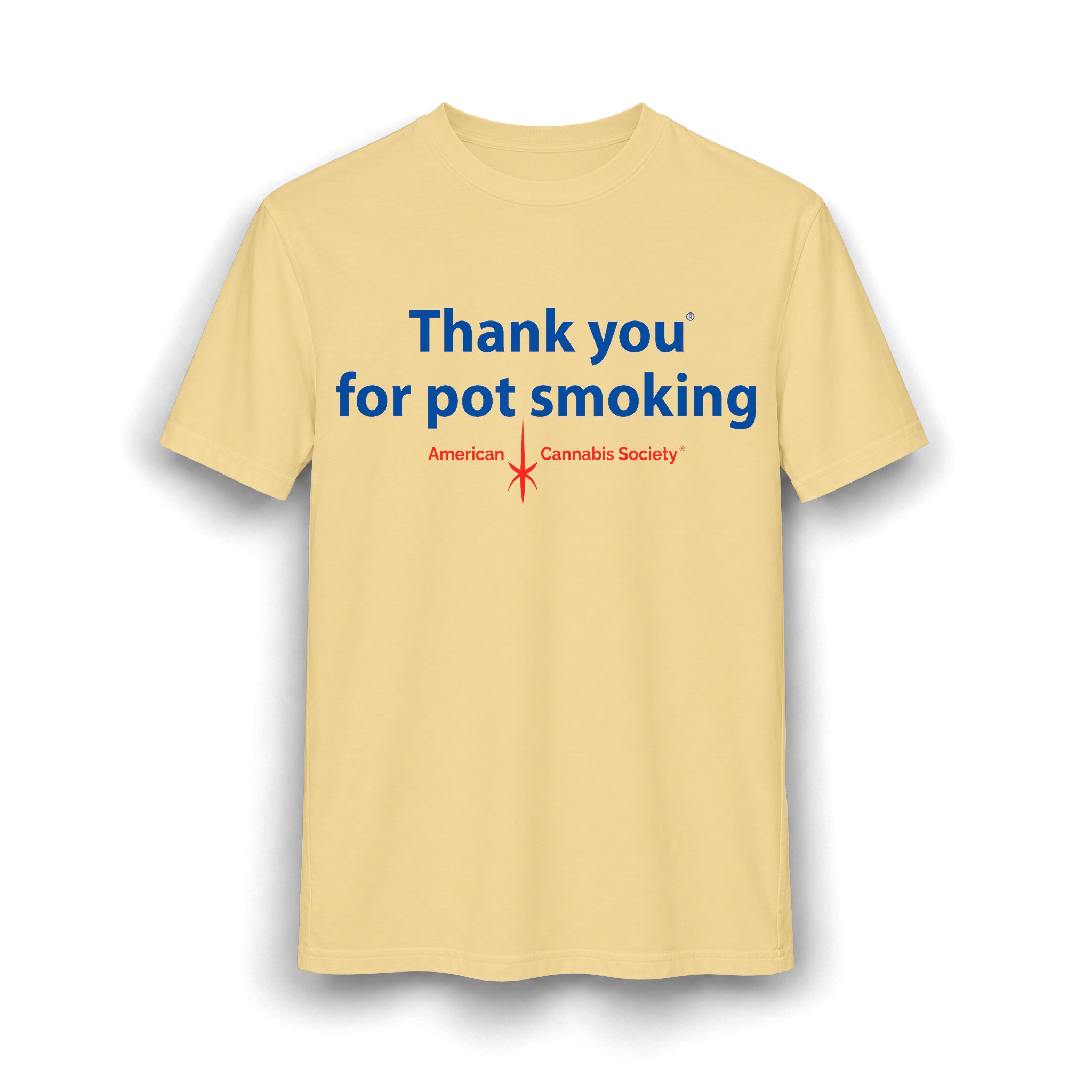Thank You For Pot Smoking® Unisex CVC Tee – Heather Cream
