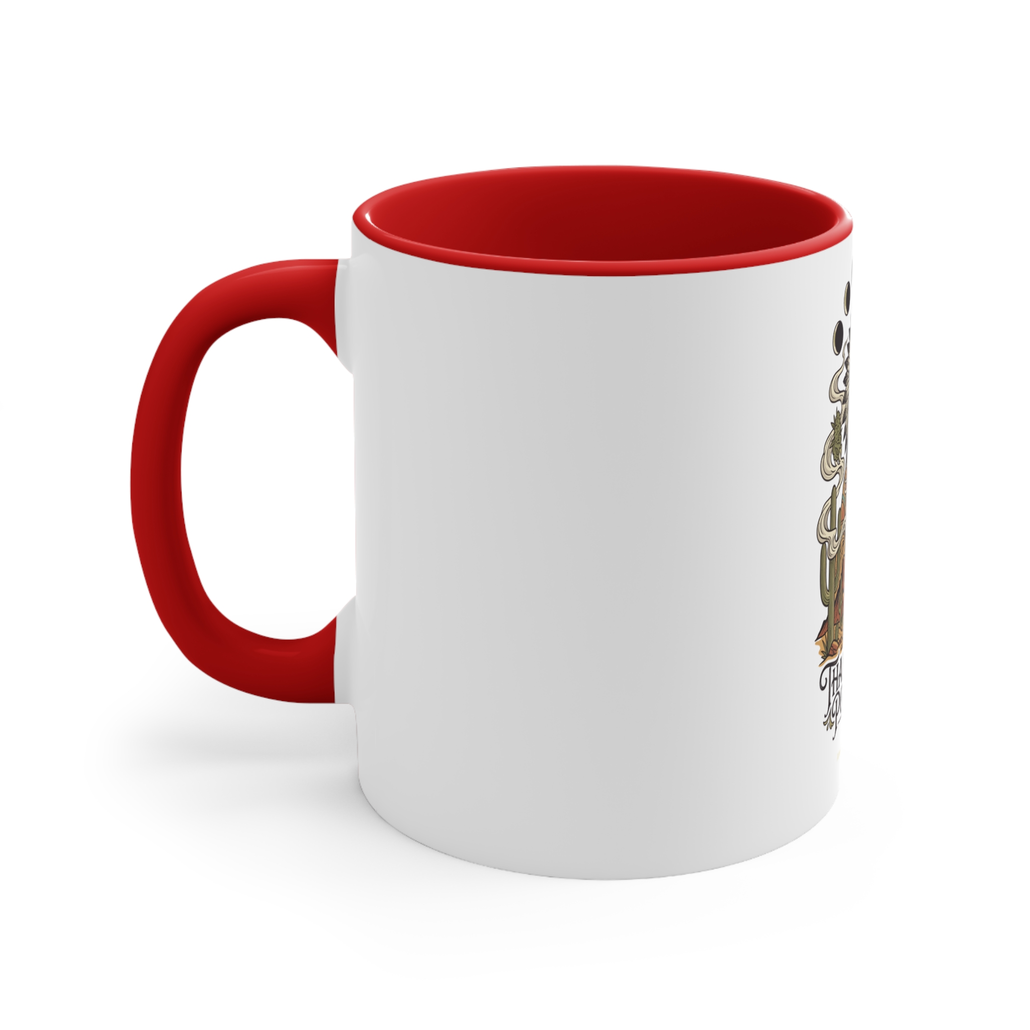 Thank You For Pot Smoking® Desert Chief Accent Mug – Red – view 2