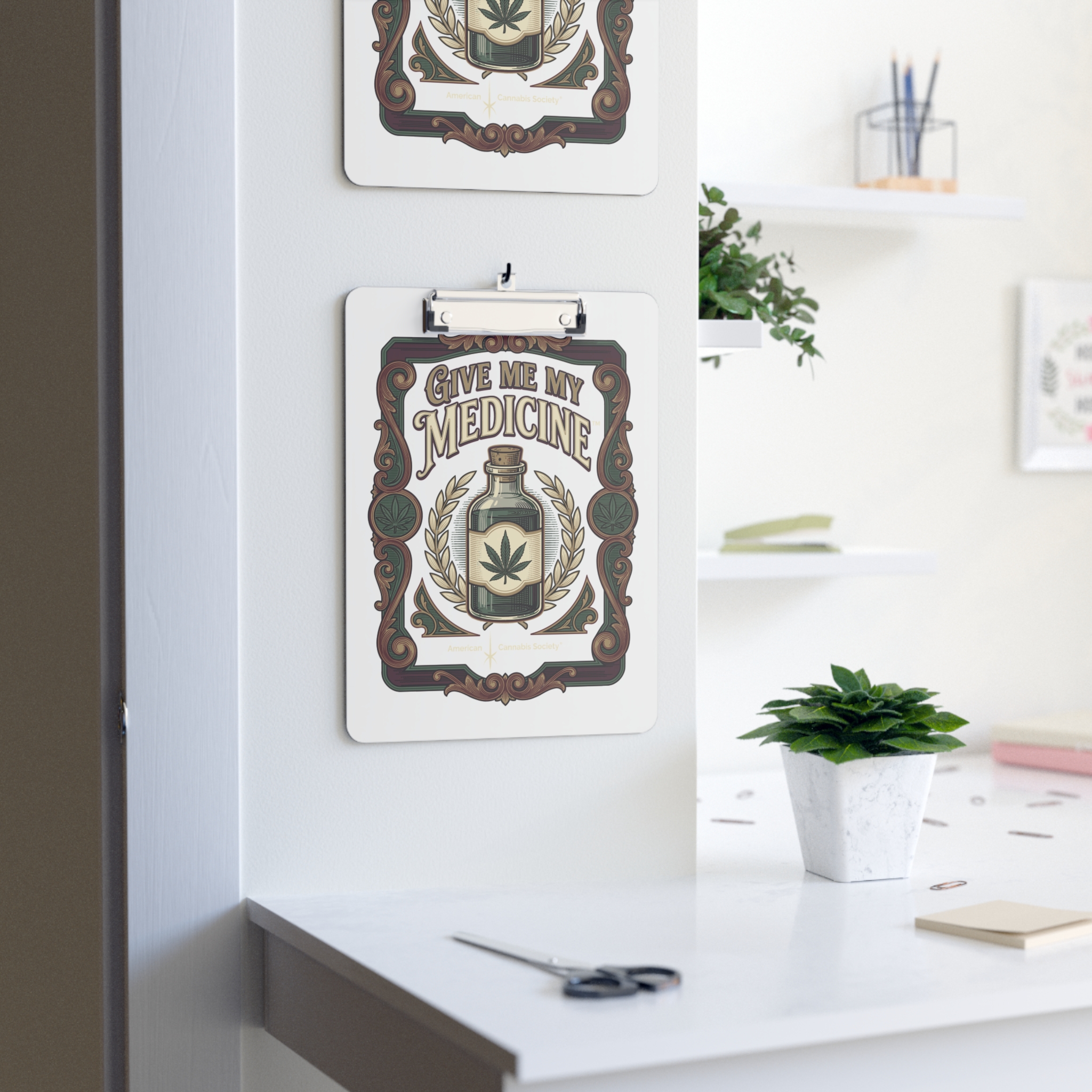 Give Me My Medicine™ Clipboard – White – view 3