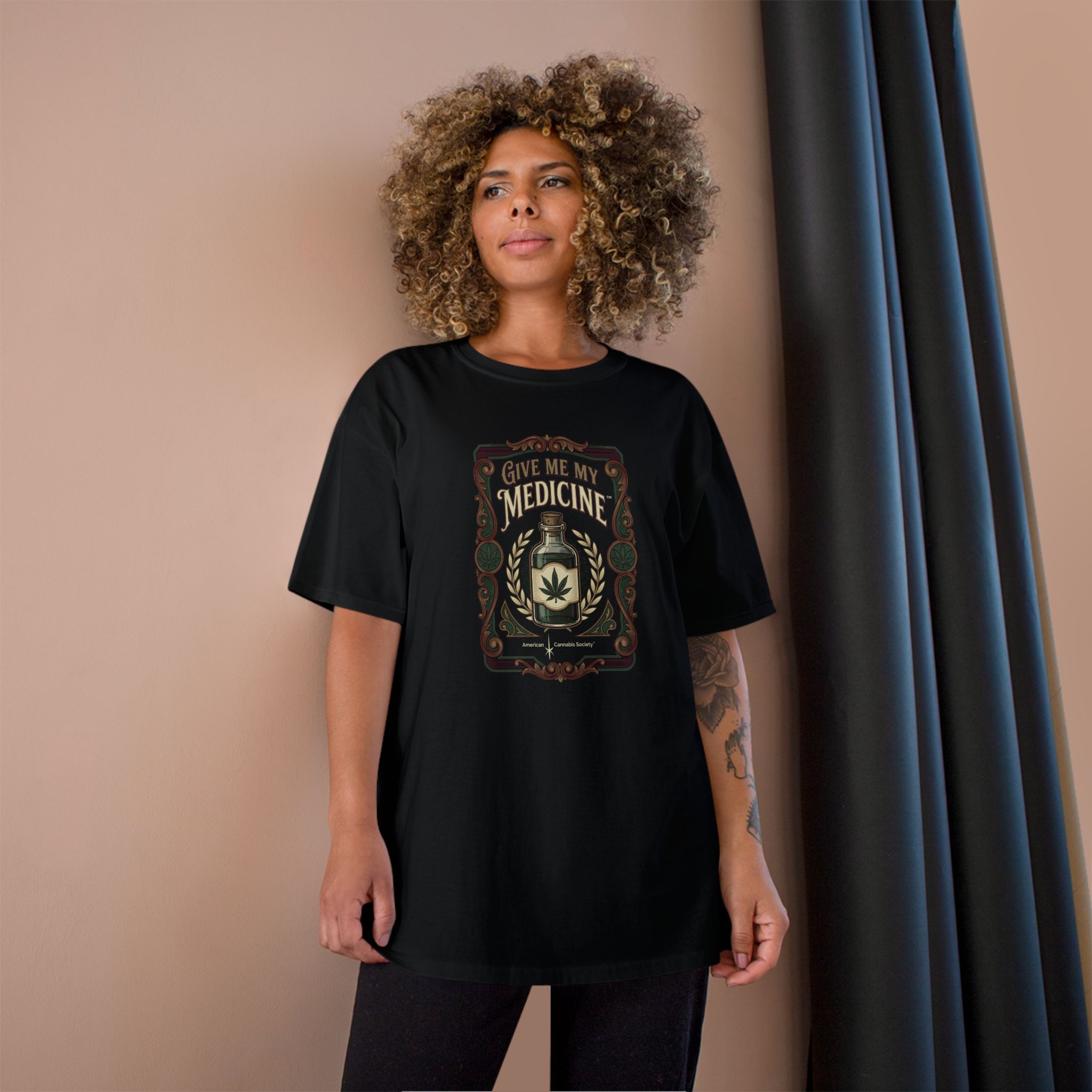 Give Me My Medicine™ Classic Cotton Tee – Black, view 4