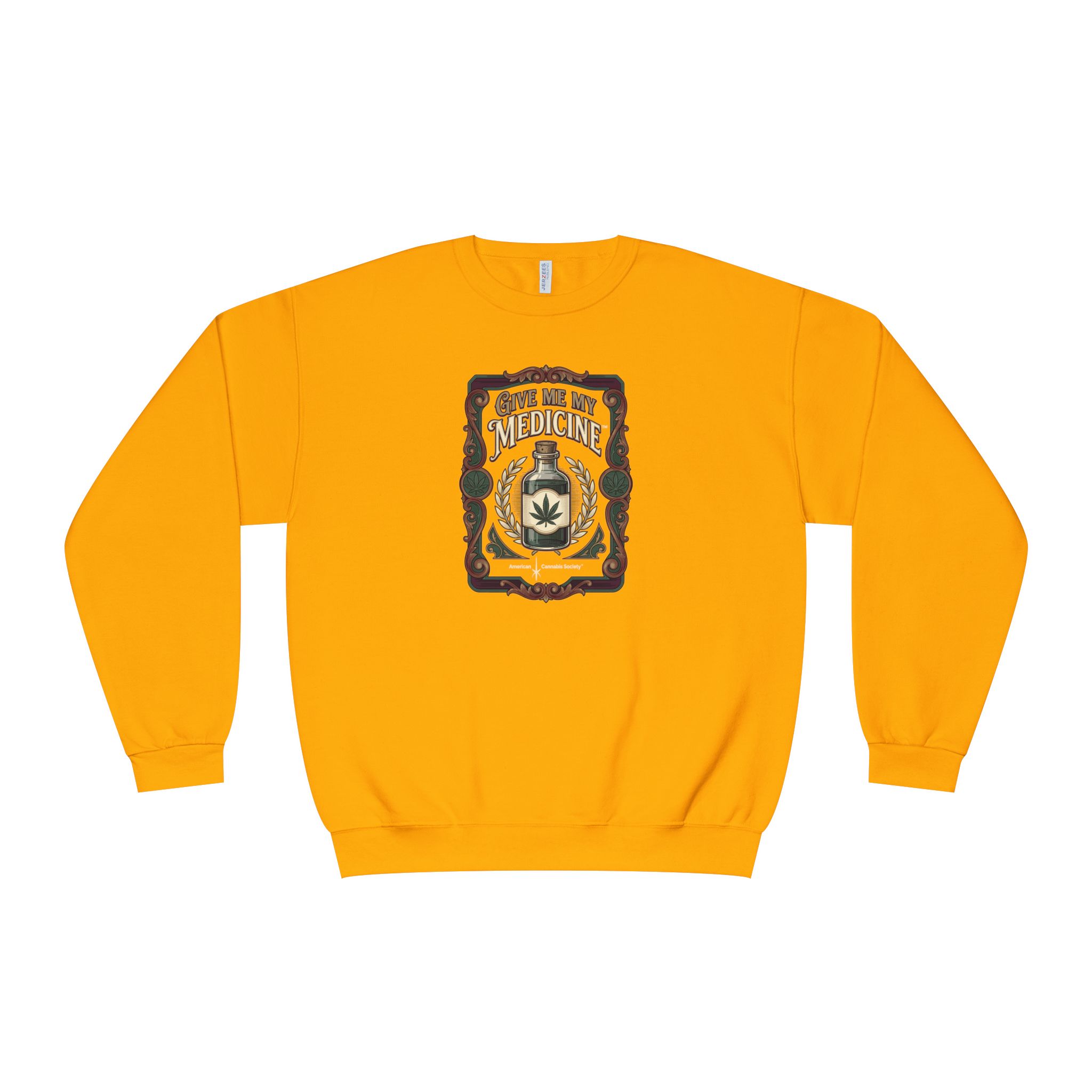 Give Me My Medicine™ Unisex Fleece Crewneck – Gold