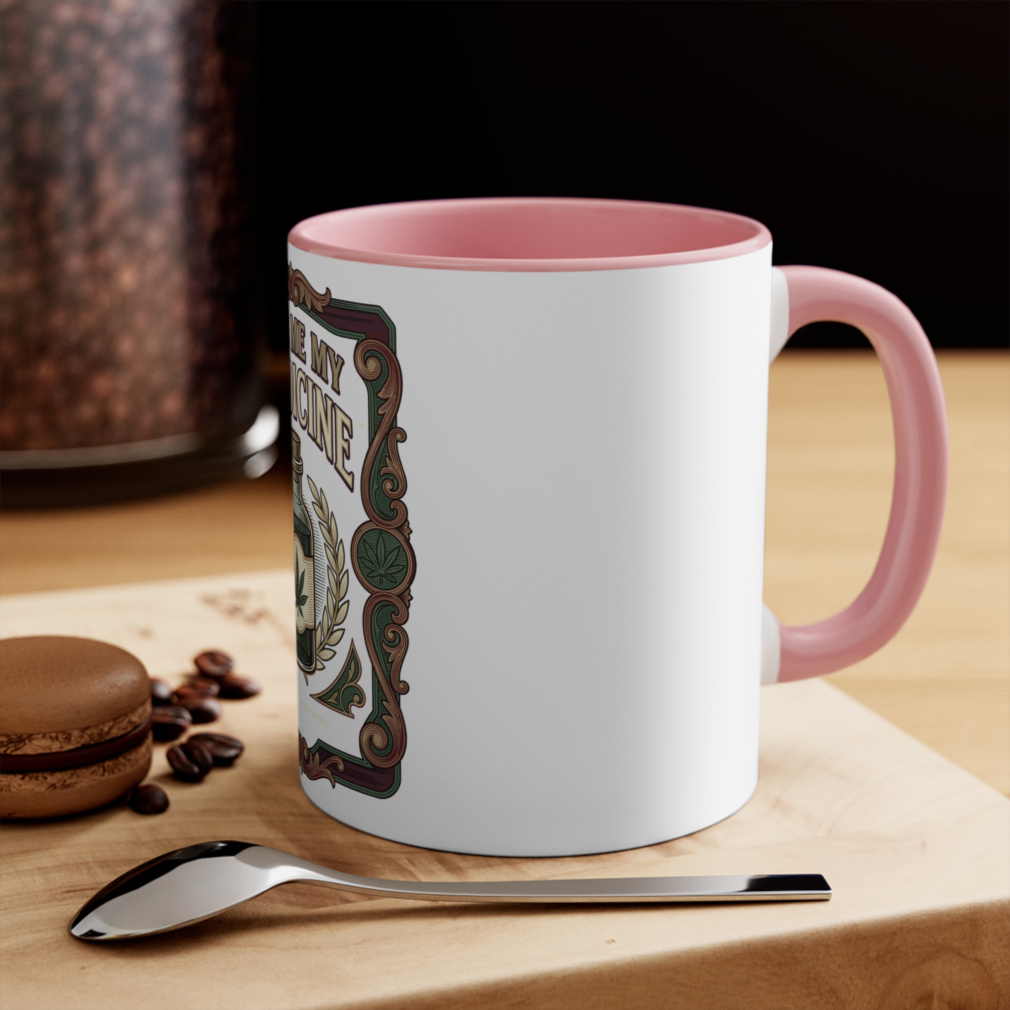 Give Me My Medicine™ Accent Mug, Red, Black or Pink – Pink – view 4