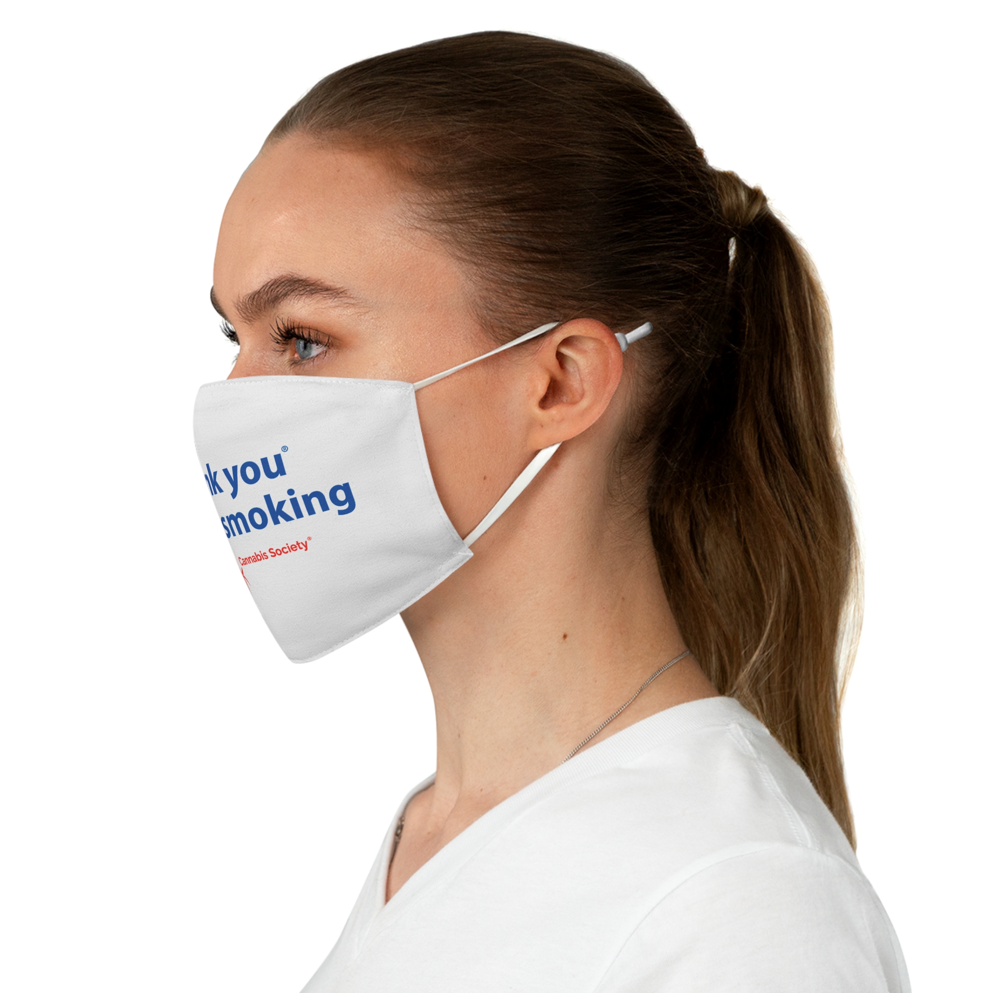 Thank You For Pot Smoking® Fabric Face Mask – view 3