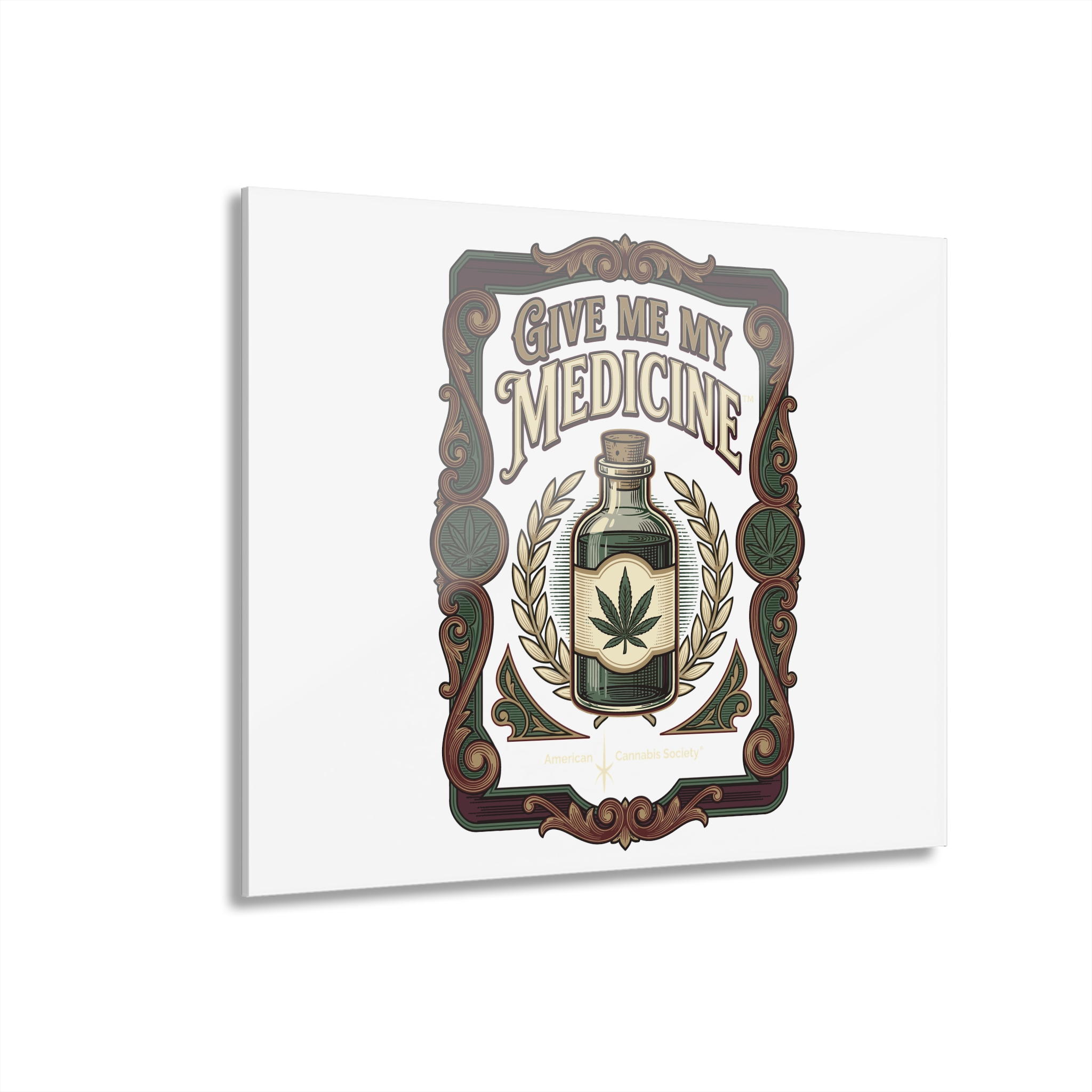Give Me My Medicine™ Acrylic Print with French Cleat – 14″ x 11″ (Horizontal)